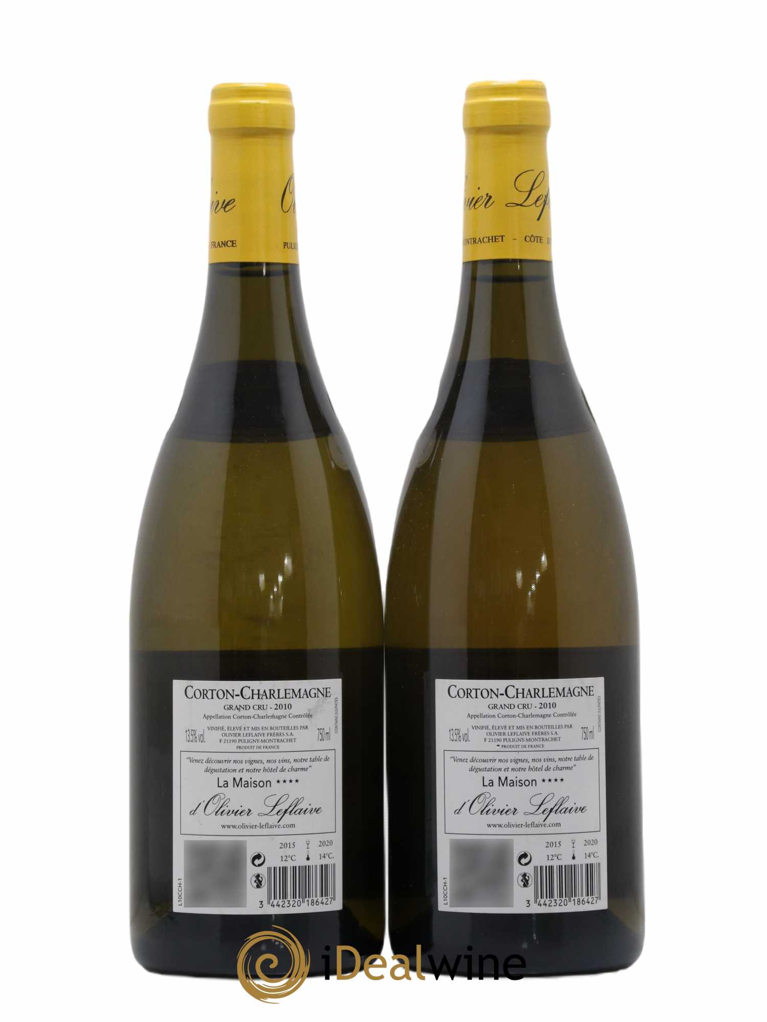 Corton-Charlemagne Grand Cru Olivier Leflaive 2010 - Lot de 2 bouteilles - 1