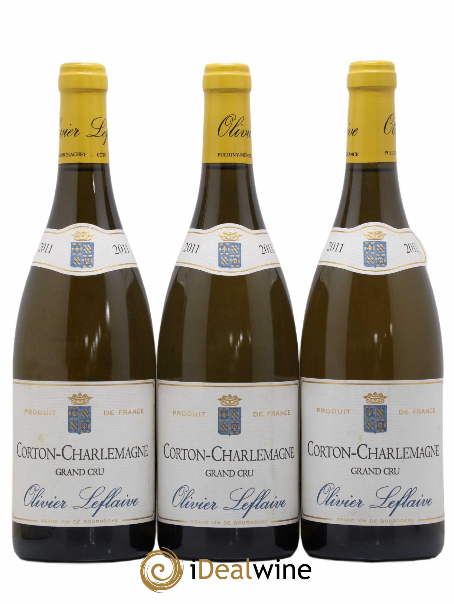 Corton-Charlemagne Grand Cru Olivier Leflaive 2011 - Lot de 3 bouteilles - 0