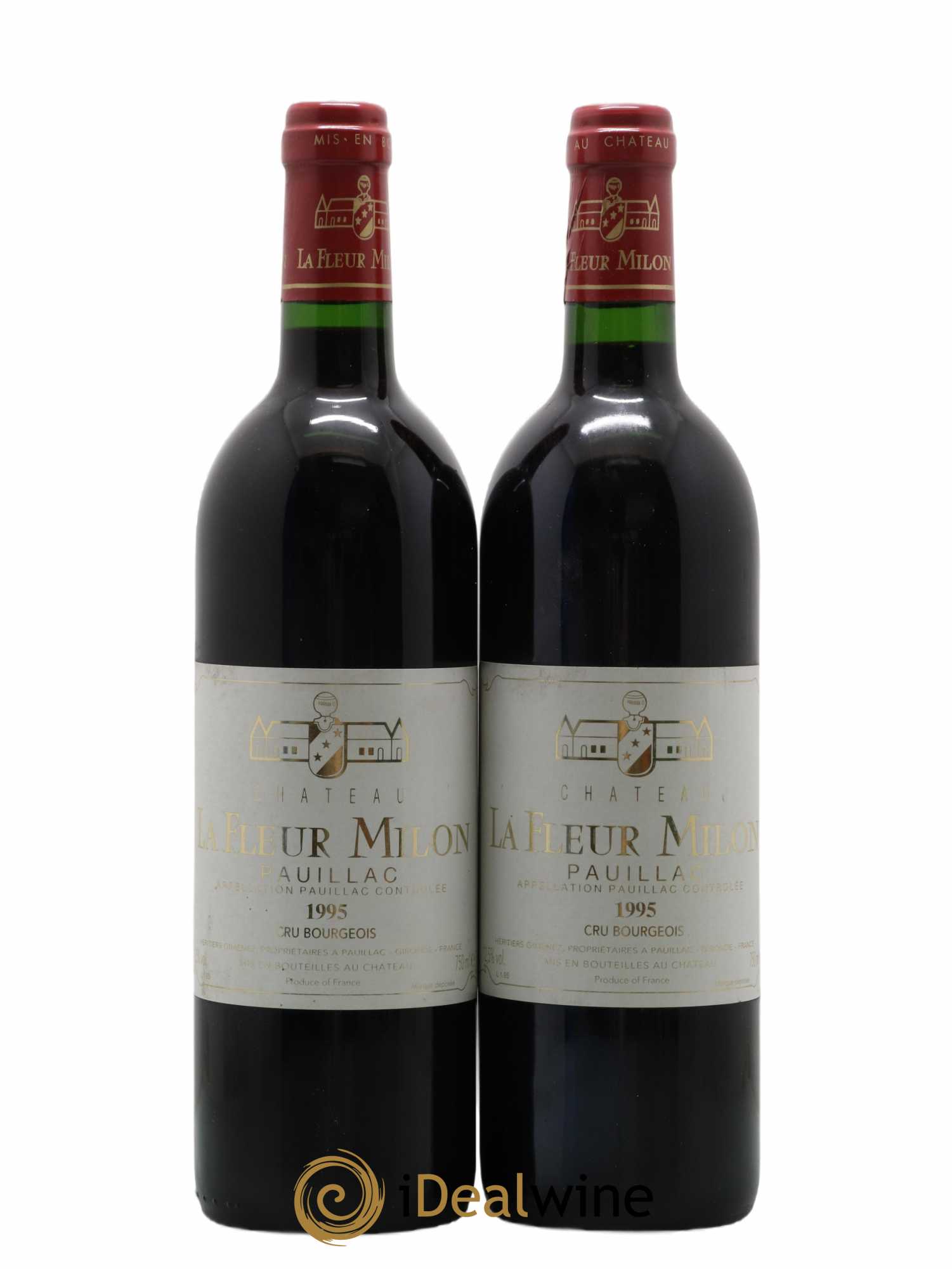 Château la Fleur Milon Cru Bourgeois 1995 - Lot de 2 bouteilles - 0