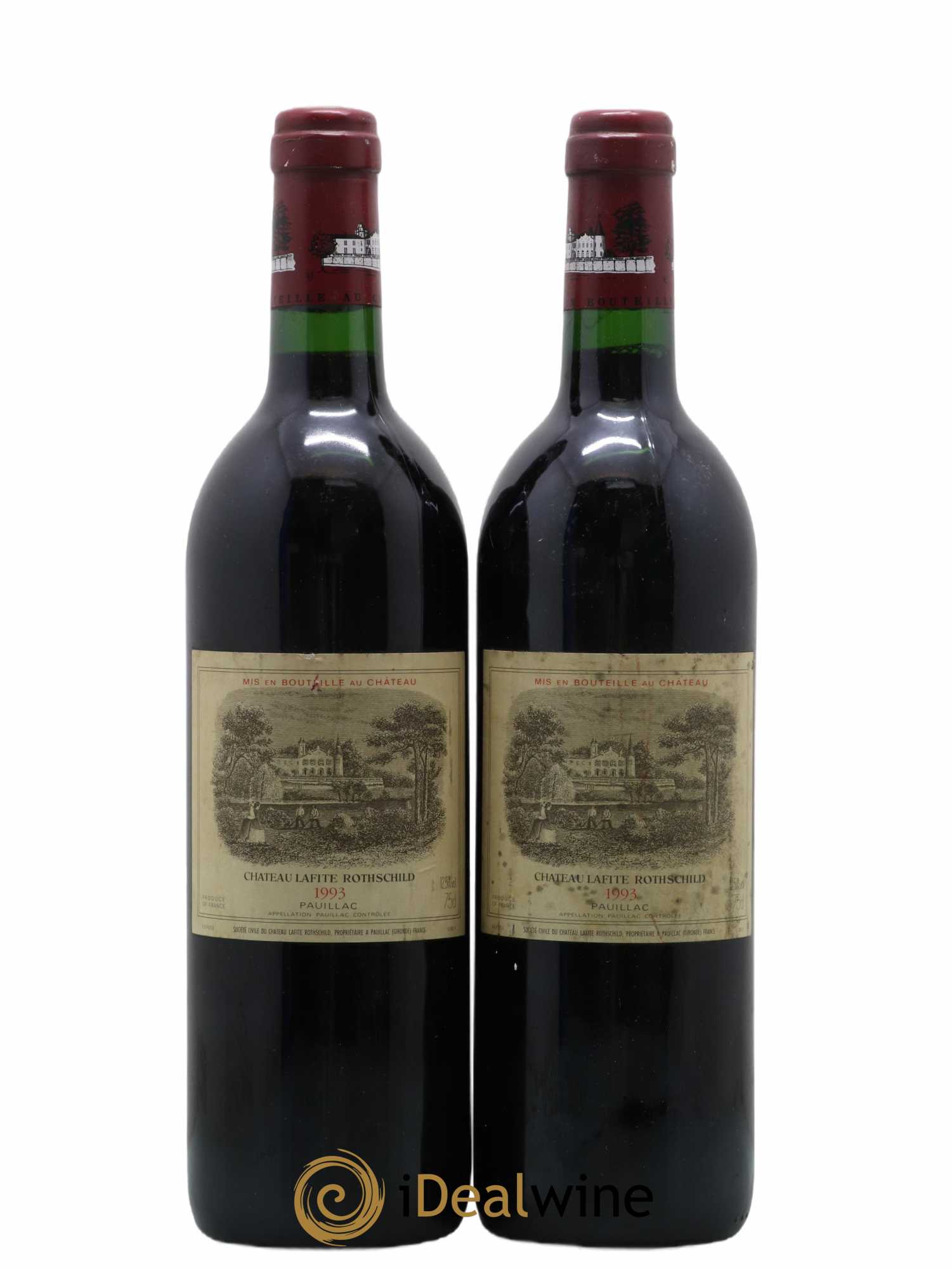 Château Lafite Rothschild 1er Grand Cru Classé 1993 - Lot de 2 bouteilles - 0