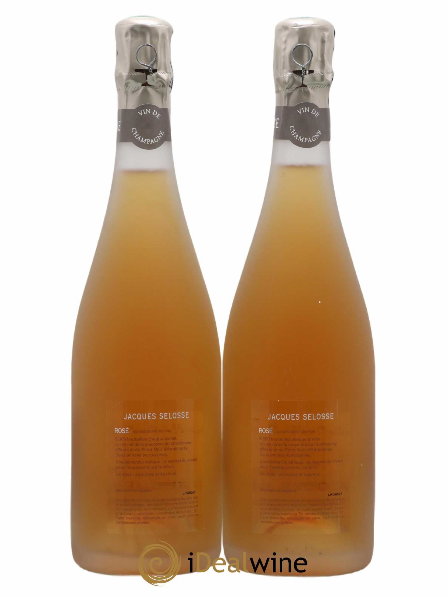 Rosé Brut Jacques Selosse - Lot de 2 bouteilles - 1