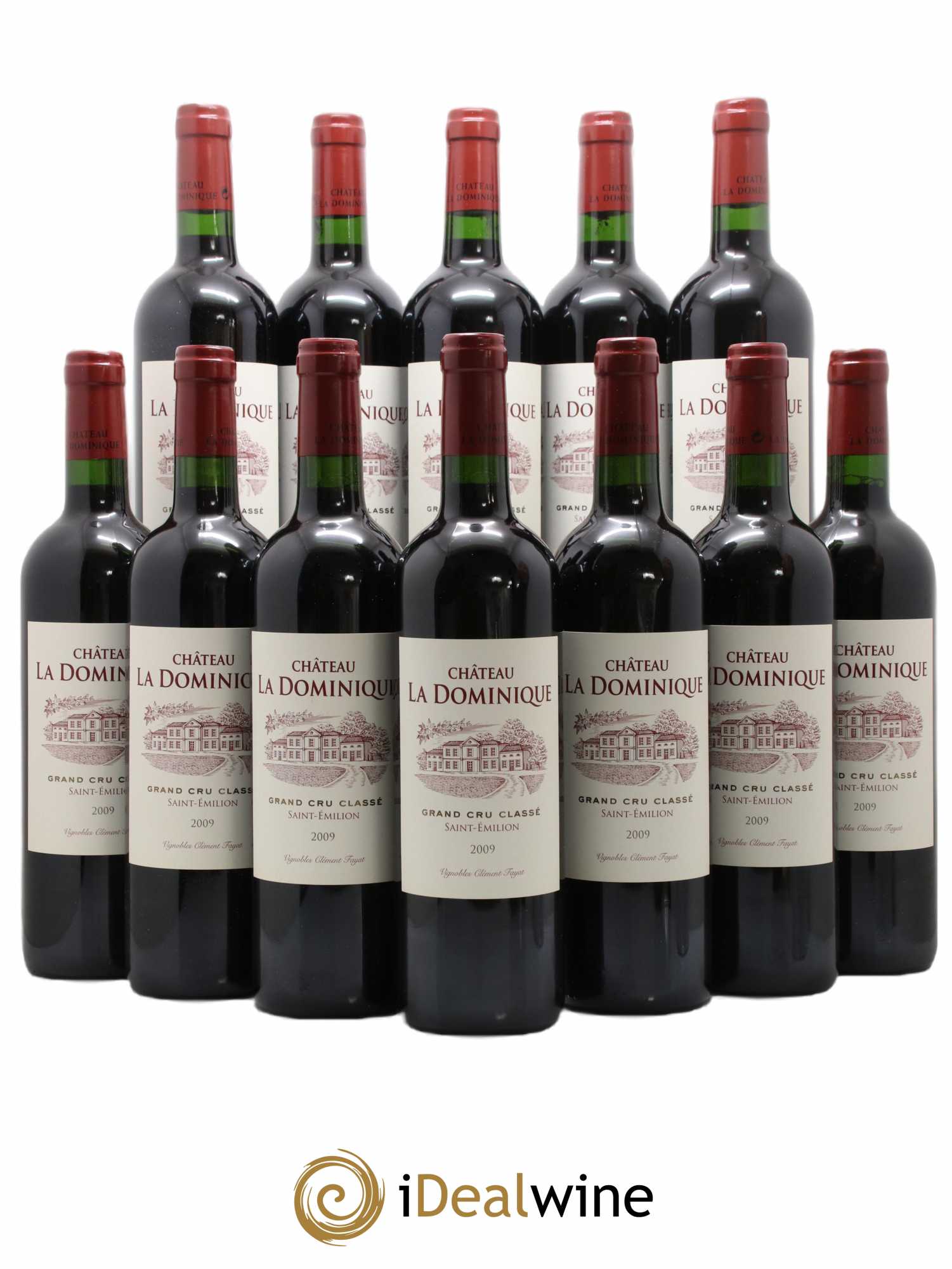 Château la Dominique Grand Cru Classé 2009 - Lot de 12 bouteilles - 0