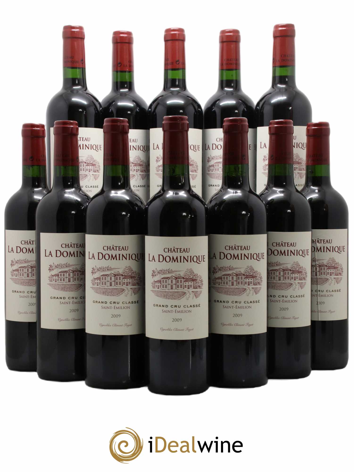 Château la Dominique Grand Cru Classé 2009 - Lot de 12 bouteilles - 0