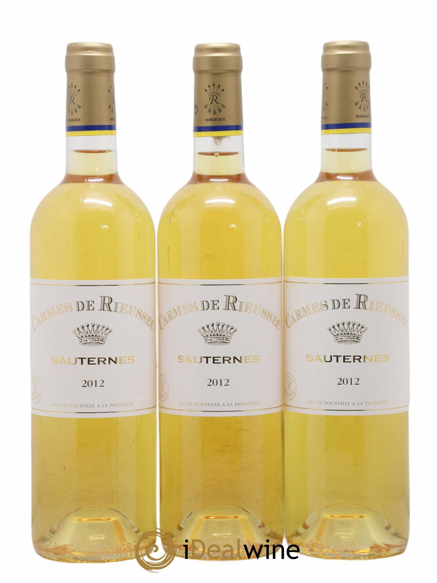 Carmes de Rieussec 2012 - Posten von 3 Flaschen - 0