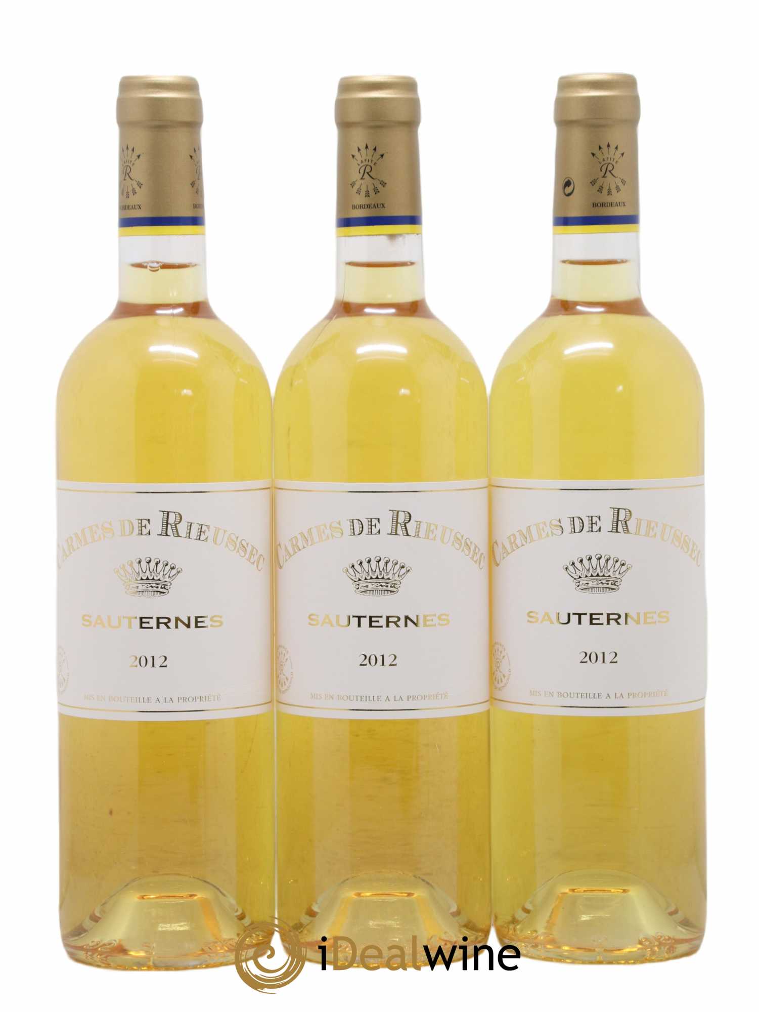 Carmes de Rieussec 2012 - Posten von 3 Flaschen - 0