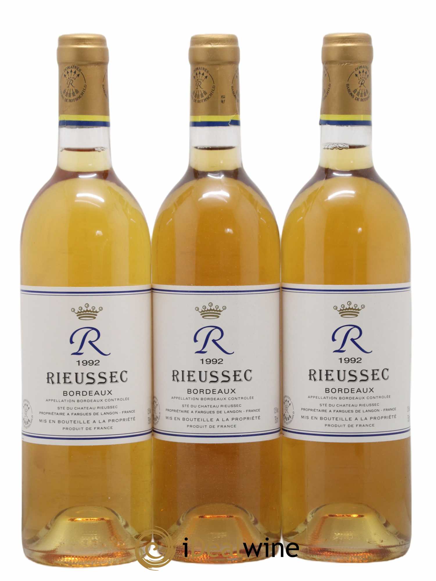 R de Rieussec 1992 - Lot of 12 bottles - 2