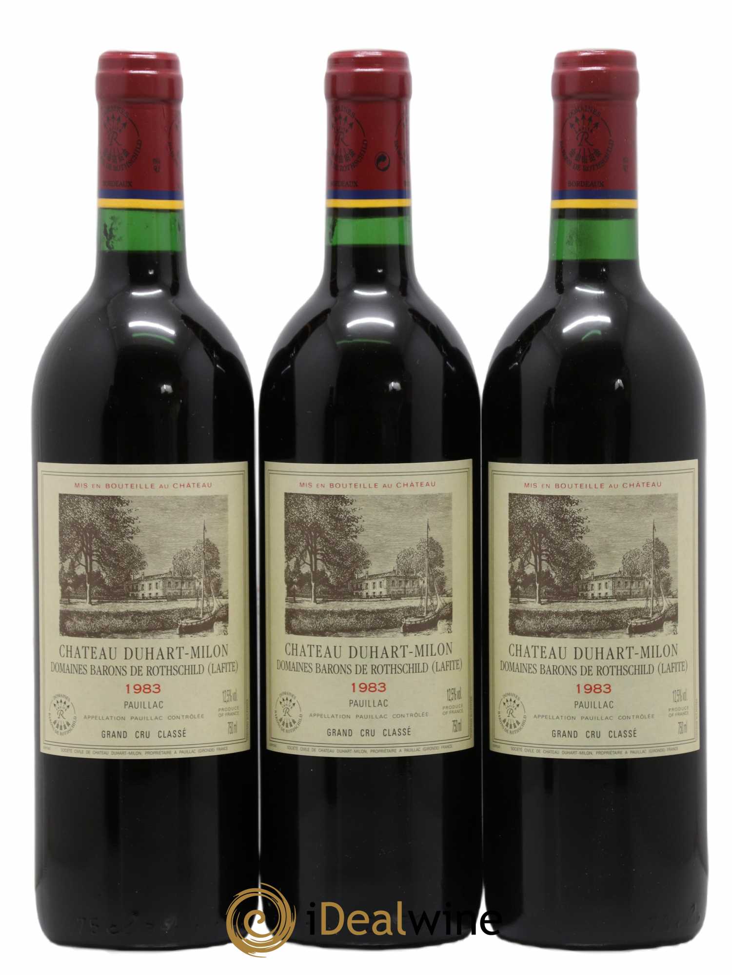 Château Duhart-Milon 4ème Grand Cru Classé 1983 - Lot de 12 bouteilles - 1