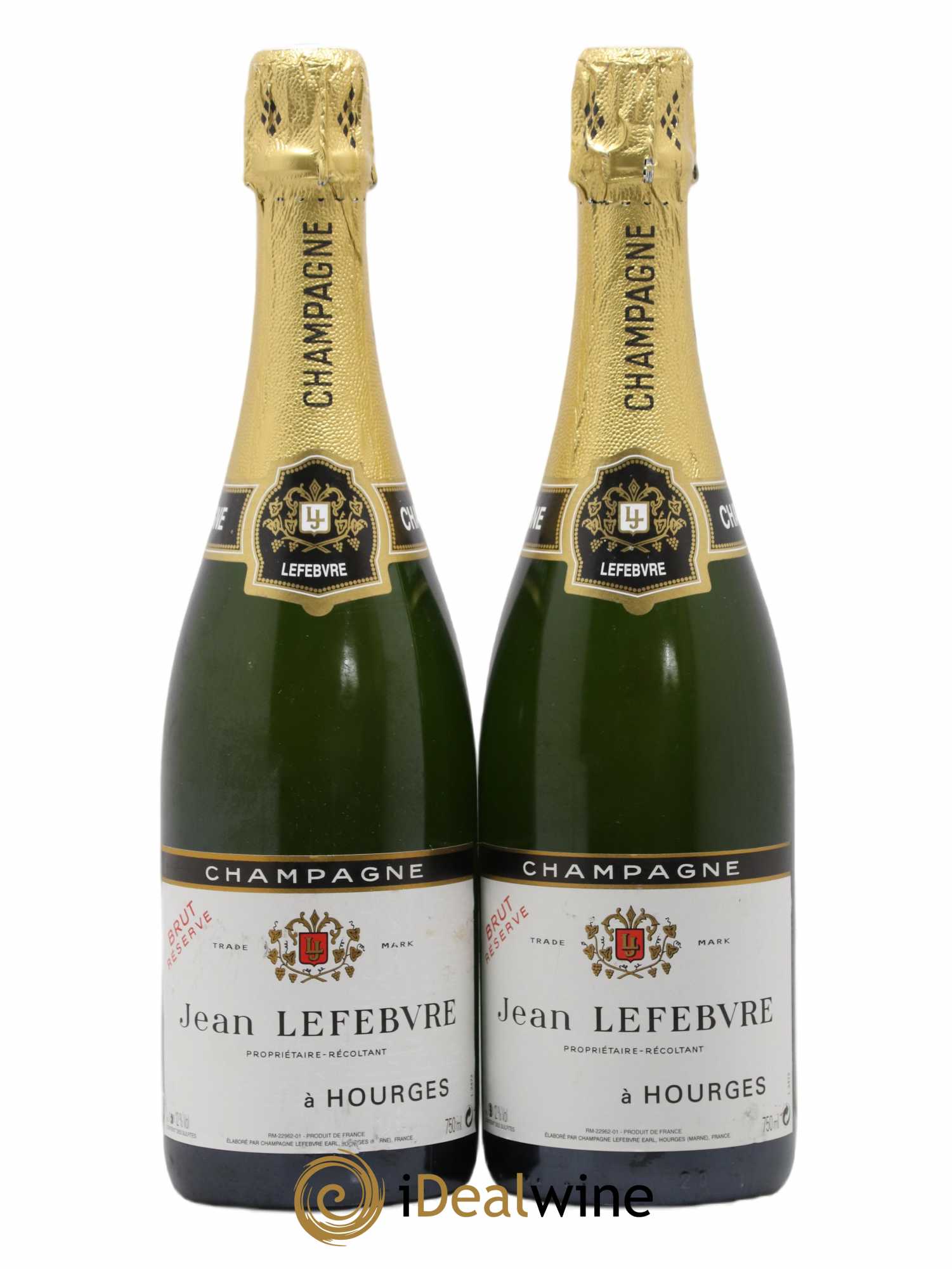 Champagne Jean Lefebvre - Lot de 2 bouteilles - 0