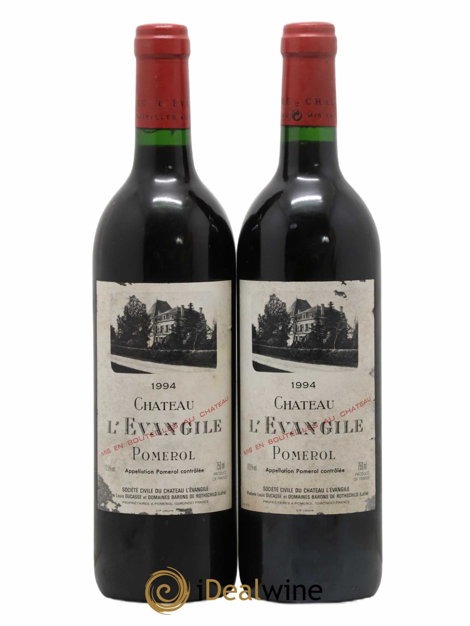 Château l' Évangile 1994 - Lot de 2 bouteilles - 0