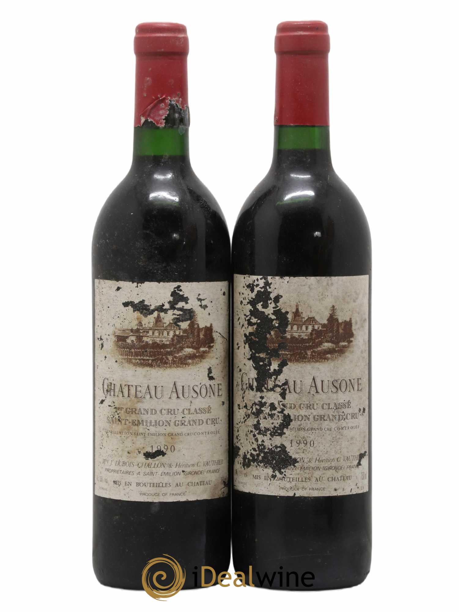 Château Ausone 1er Grand Cru Classé A 1990 - Lot de 2 bouteilles - 0