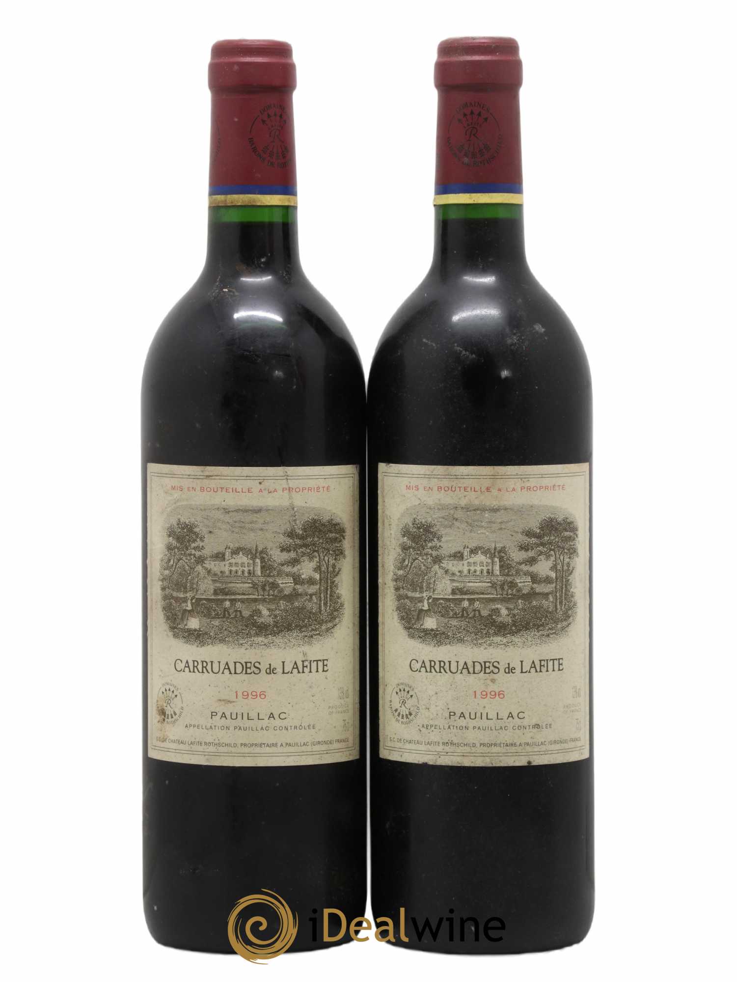 Carruades de Lafite Rothschild Second Vin 1996 - Lot de 2 bouteilles - 0