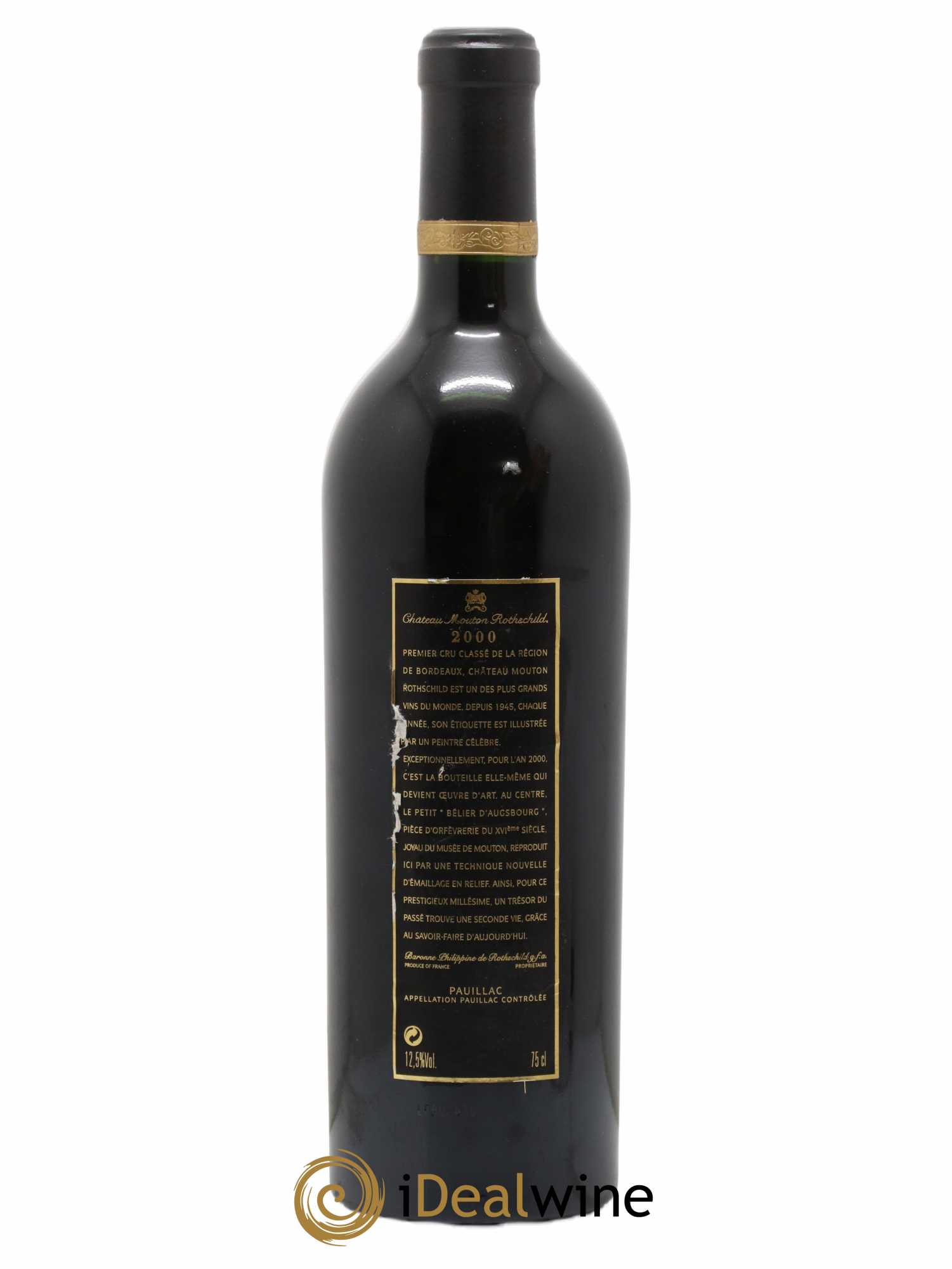 Château Mouton Rothschild 1er Grand Cru Classé 2000 - Lot de 1 bouteille - 1