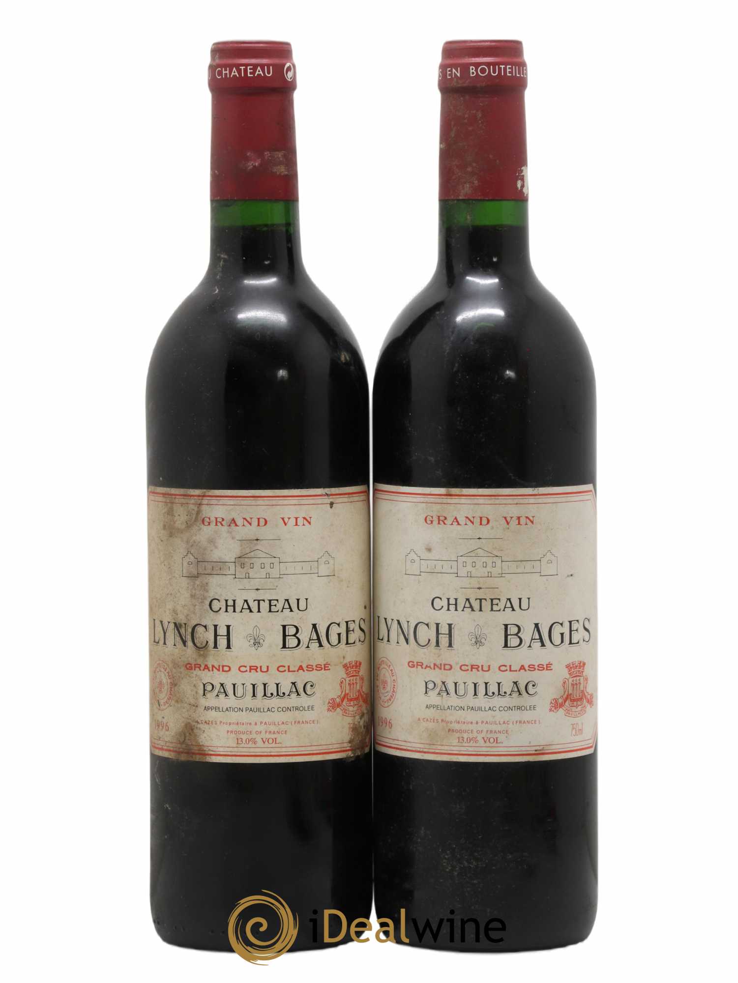 Château Lynch Bages 5ème Grand Cru Classé 1996 - Lot de 2 bouteilles - 0