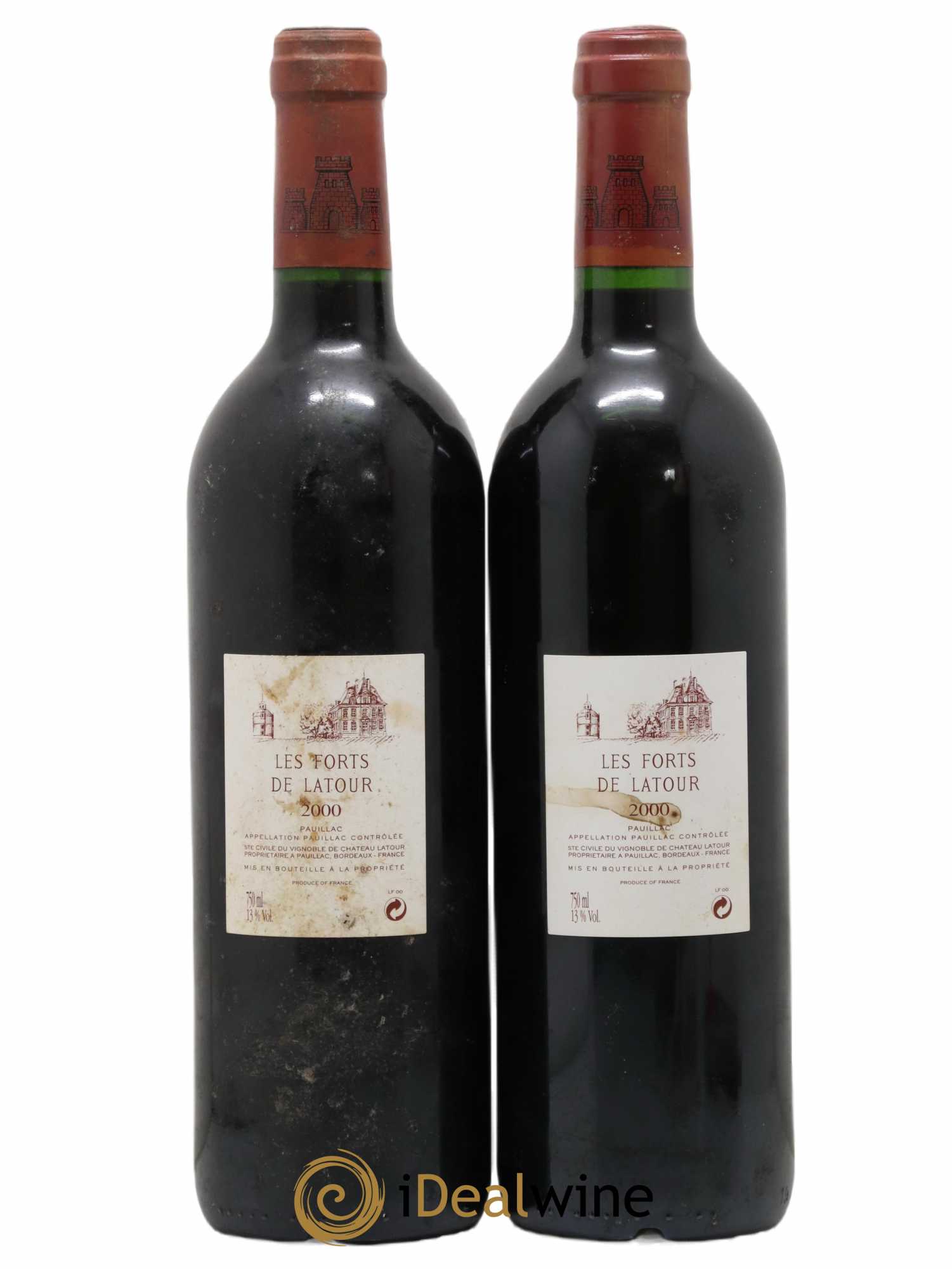 Les Forts de Latour Second Vin 2000 - Lot de 2 bouteilles - 1