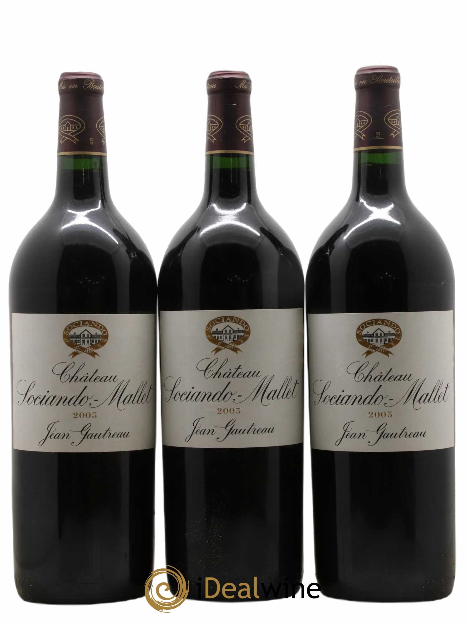 Château Sociando Mallet 2003 - Lot de 6 magnums - 1