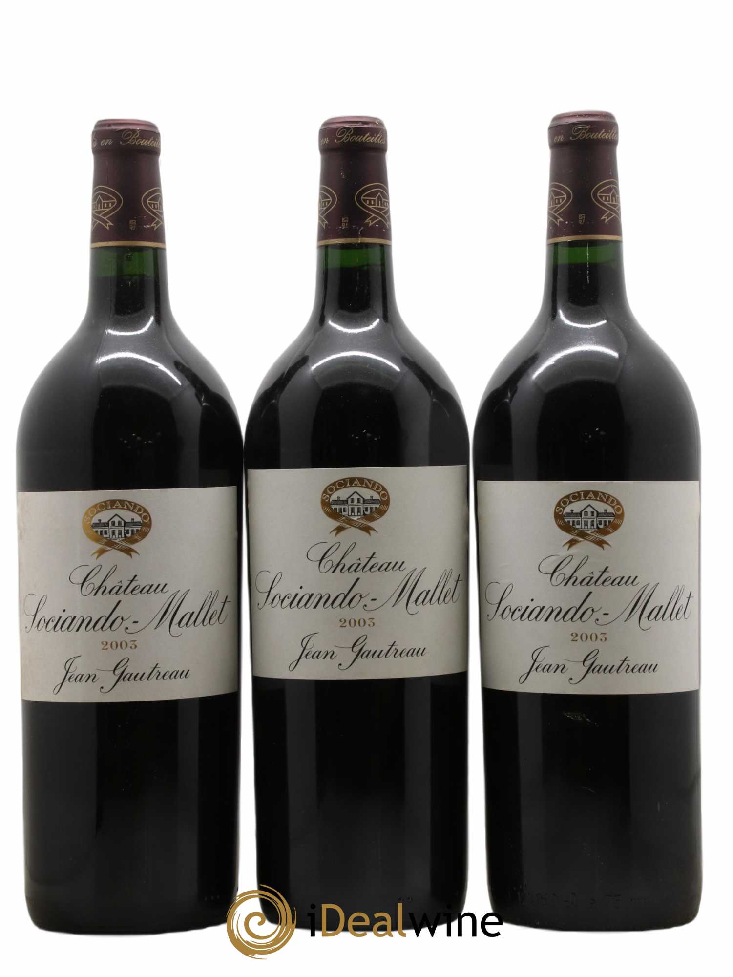 Château Sociando Mallet 2003 - Lot de 6 magnums - 2