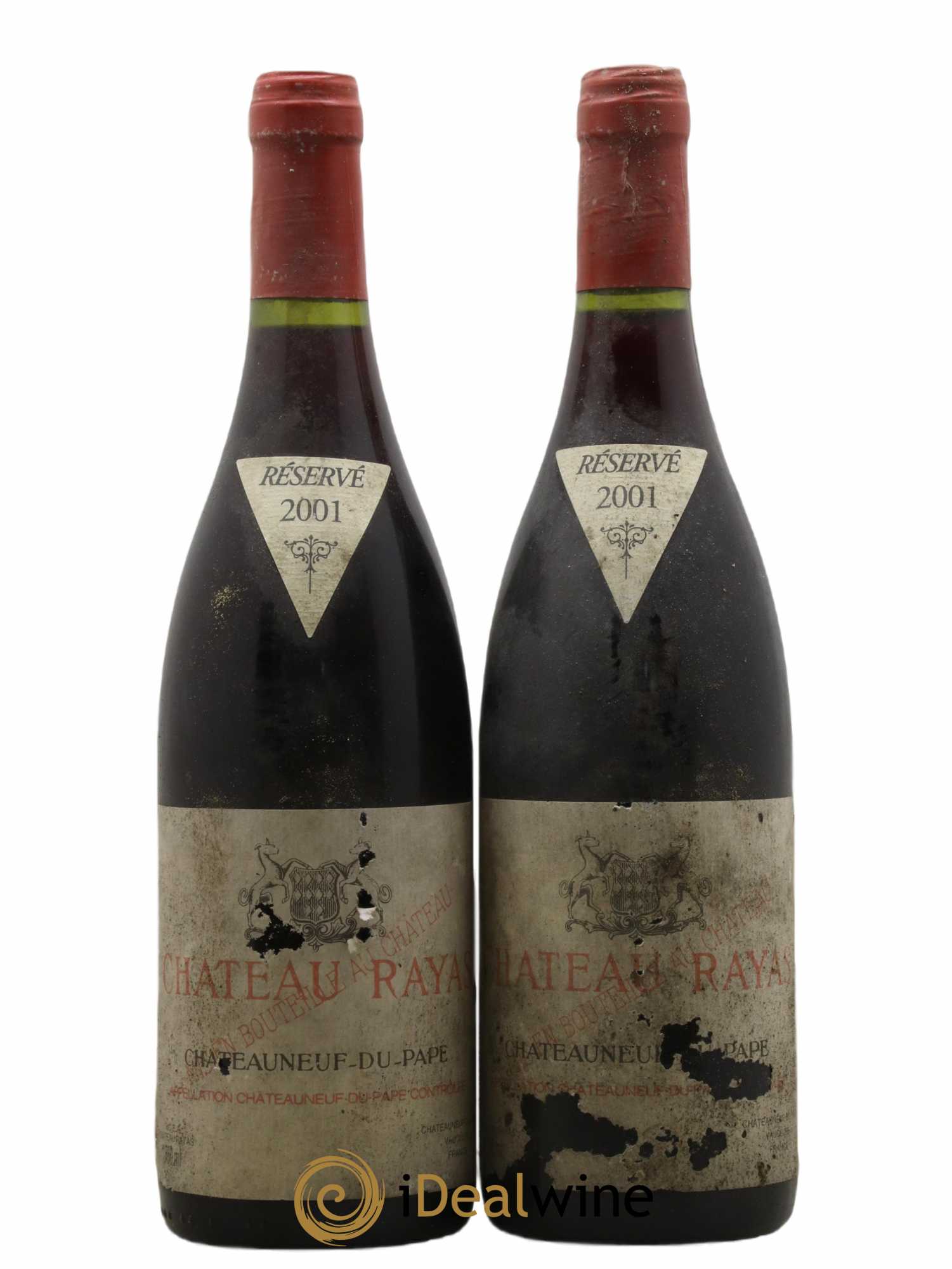 Châteauneuf-du-Pape Château Rayas Emmanuel Reynaud 2001 - Lot de 2 bouteilles - 0