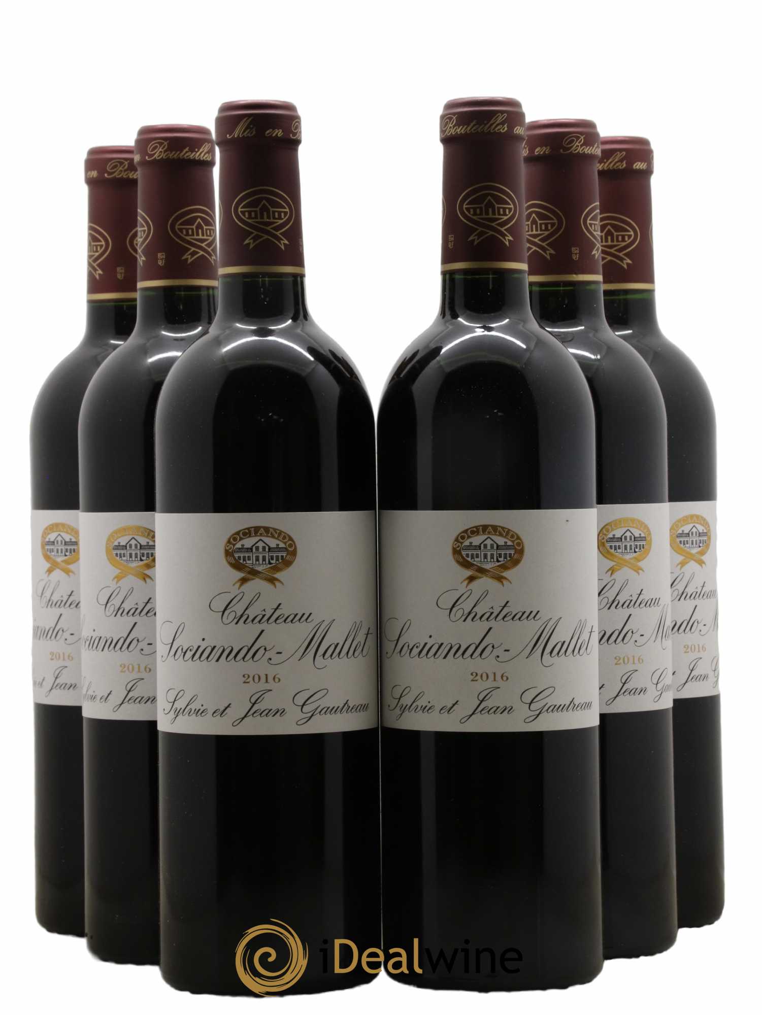 Château Sociando Mallet 2016 - Lot de 6 bouteilles - 0