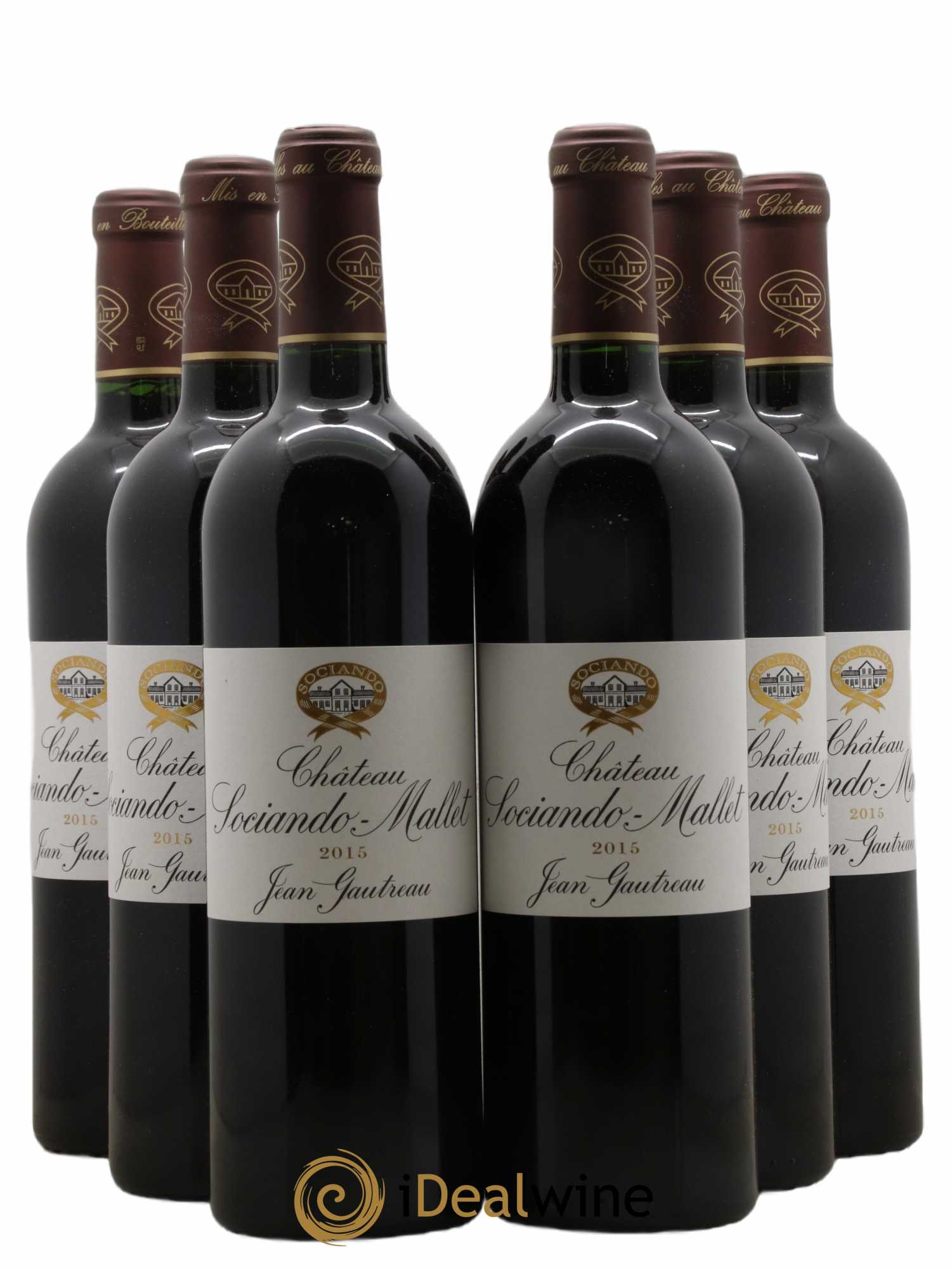 Château Sociando Mallet 2015 - Lot de 6 bouteilles - 0