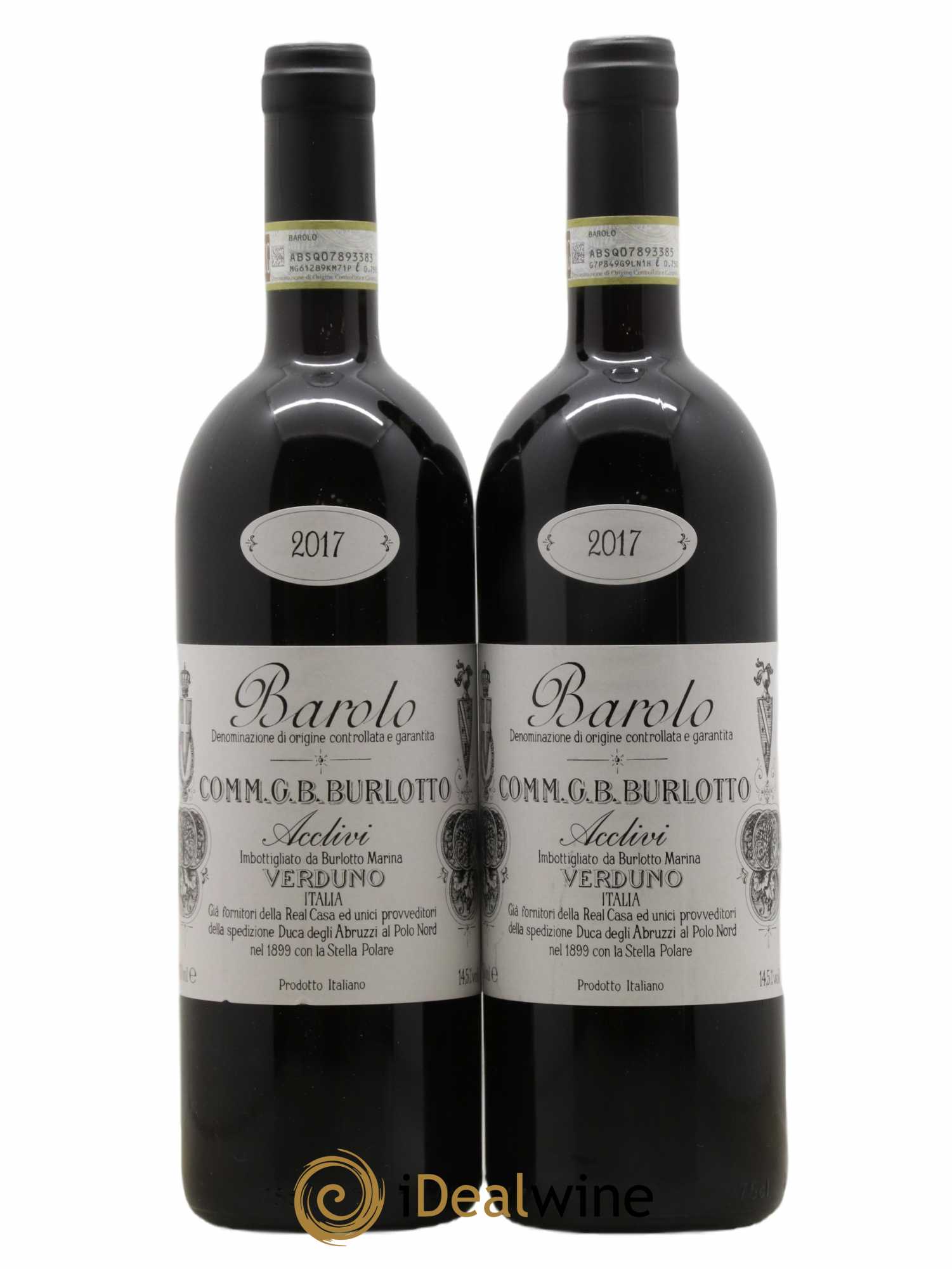 Barolo DOCG Acclivi Comm. Giovan Battista Burlotto 2017 - Lot de 2 bouteilles - 0