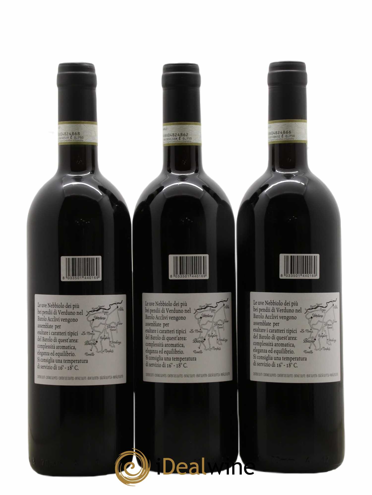 Barolo DOCG Acclivi Comm. Giovan Battista Burlotto 2019 - Lot de 3 bouteilles - 1