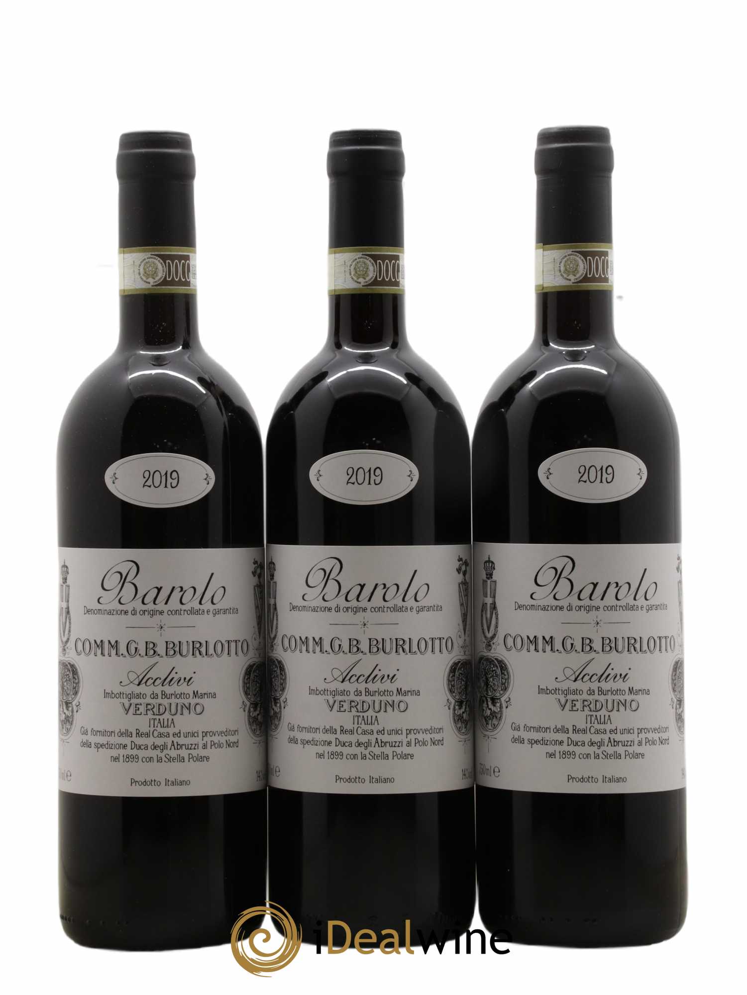 Barolo DOCG Acclivi Comm. Giovan Battista Burlotto 2019 - Lot de 3 bouteilles - 0