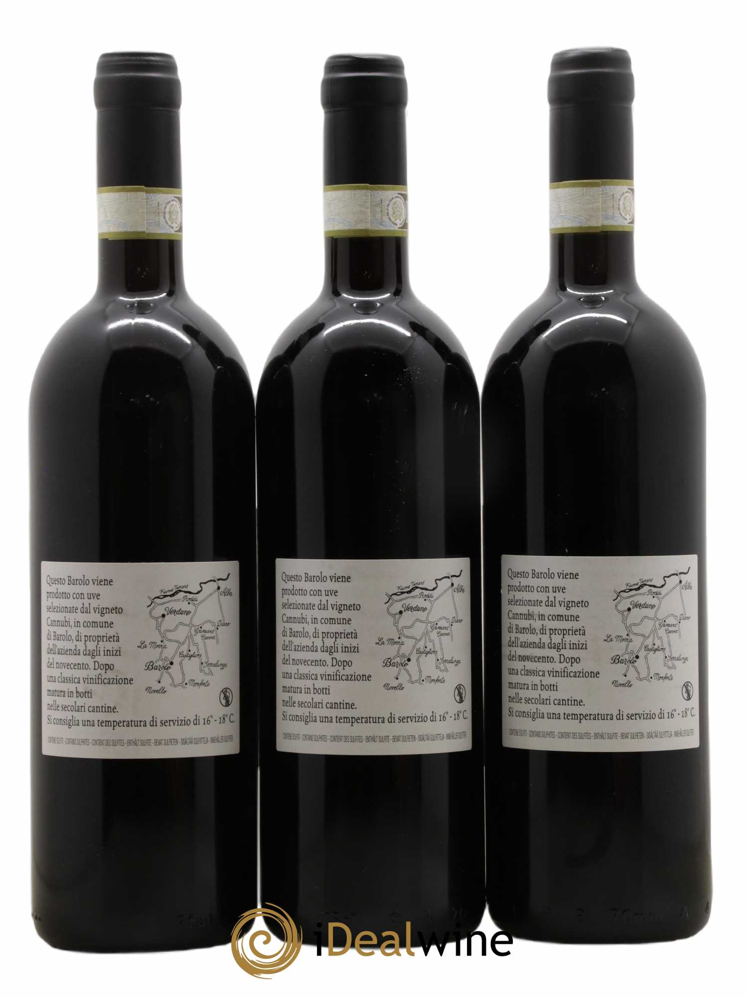 Barolo DOCG Cannubi Comm. Giovan Battista Burlotto 2017 - Lot de 3 bouteilles - 1
