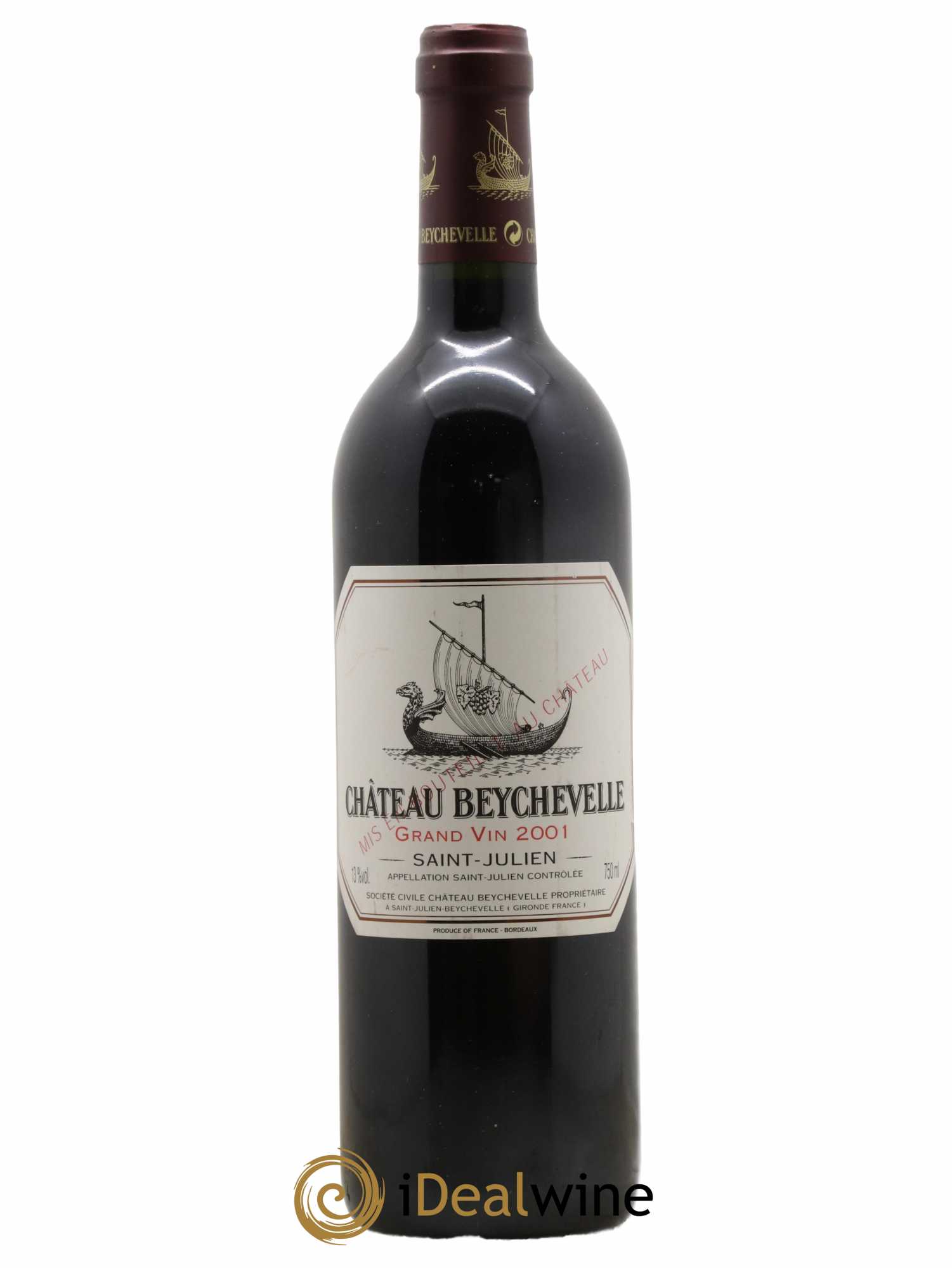 Château Beychevelle 4ème Grand Cru Classé 2001 - Lot de 1 bouteille - 0