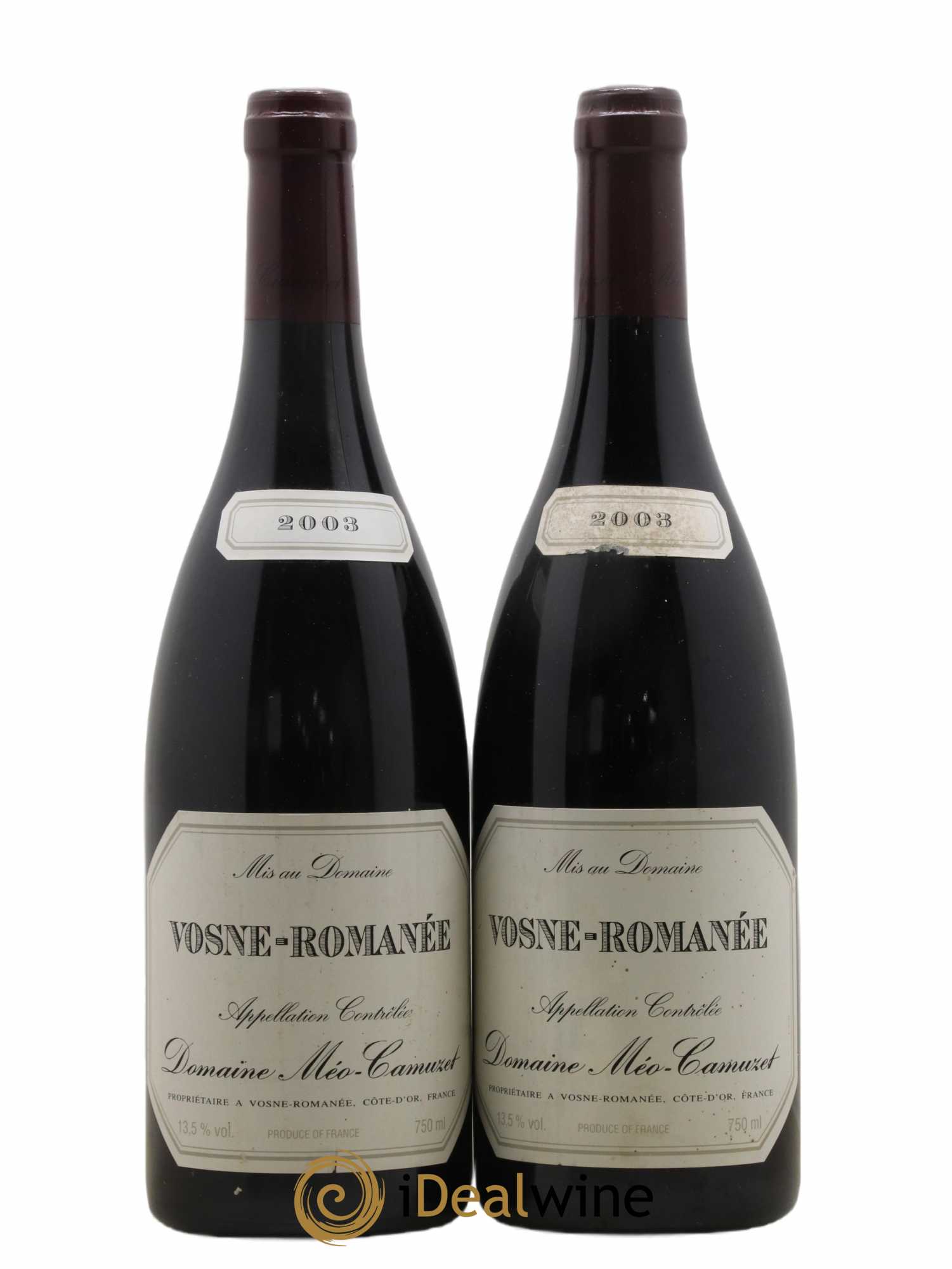 Vosne-Romanée Méo-Camuzet (Domaine) 2003 - Lot de 2 bouteilles - 0