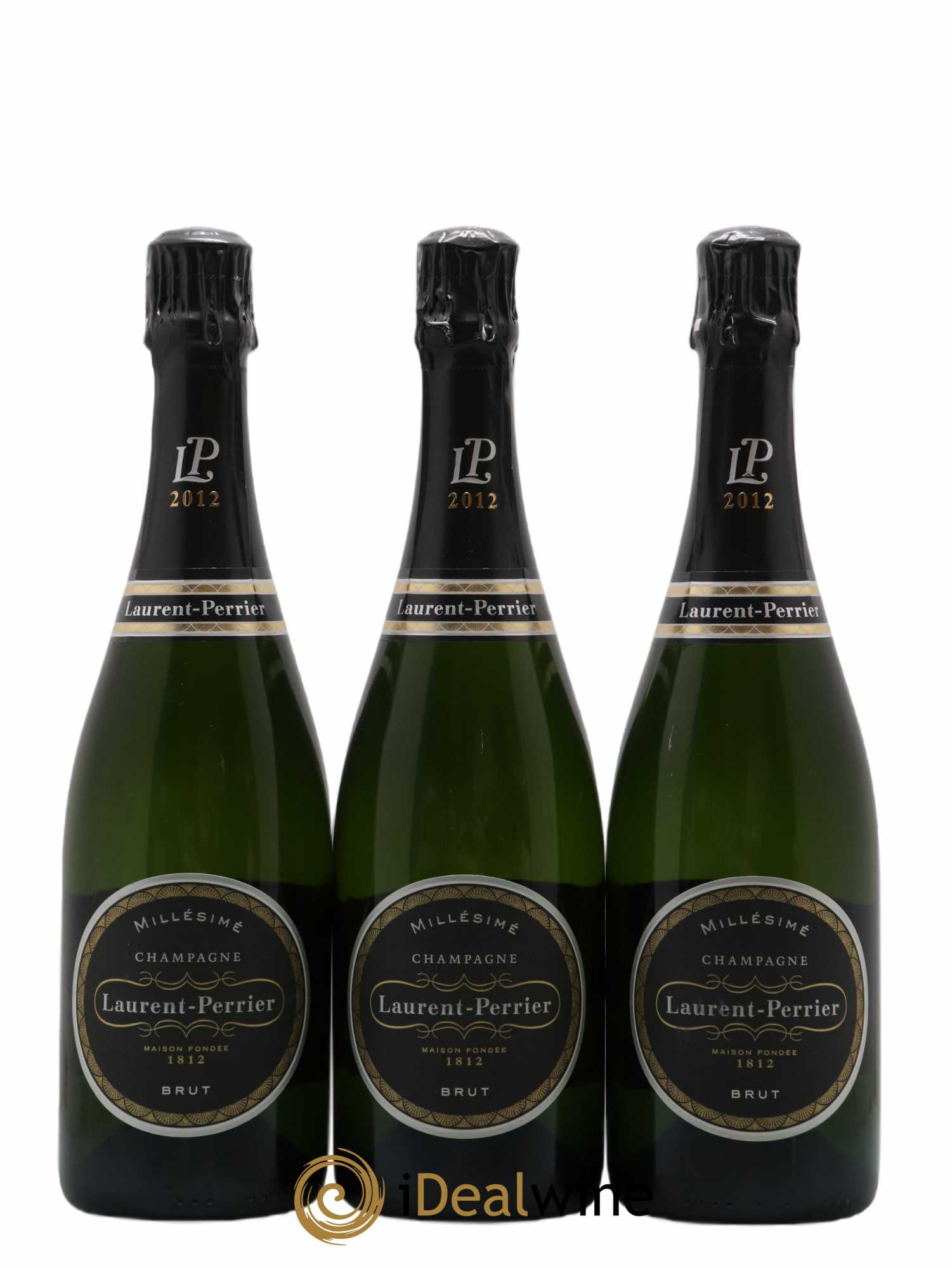 Vintage Laurent Perrier 2012 - Lot de 3 bouteilles - 0