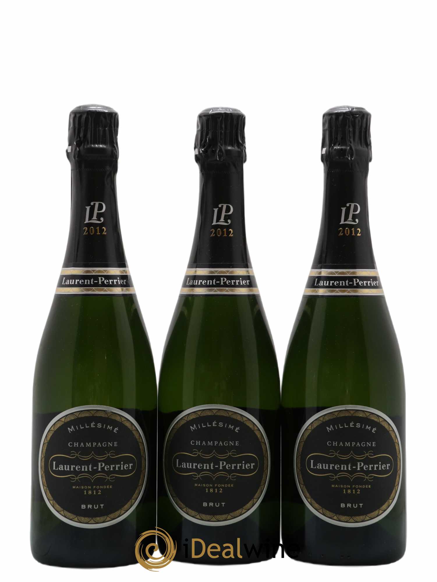 Vintage Laurent Perrier 2012 - Lot de 3 bouteilles - 0