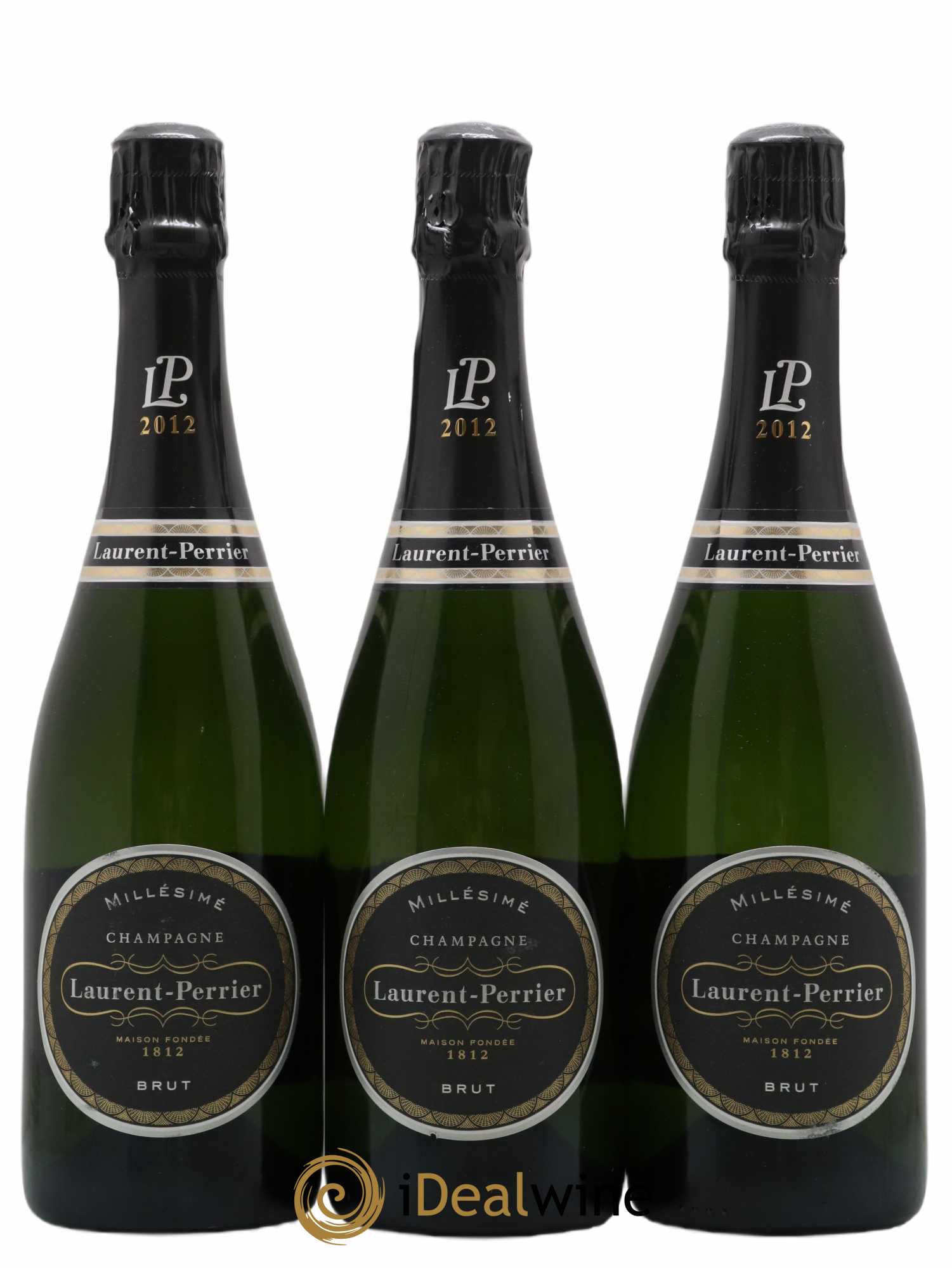 Vintage Laurent Perrier 2012 - Lot de 3 bouteilles - 0