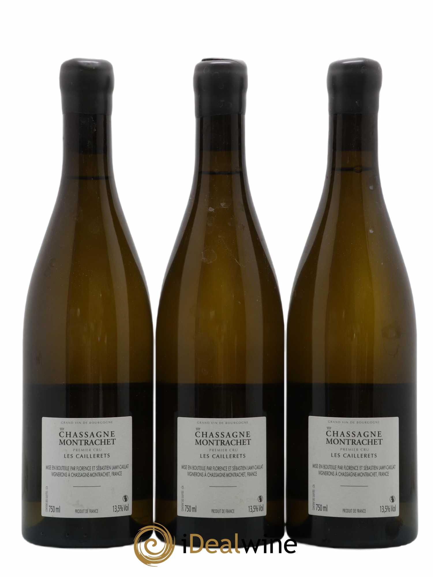 Chassagne-Montrachet 1er Cru Les Caillerets Lamy-Caillat (Domaine) 2015 - Lot de 3 bouteilles - 1