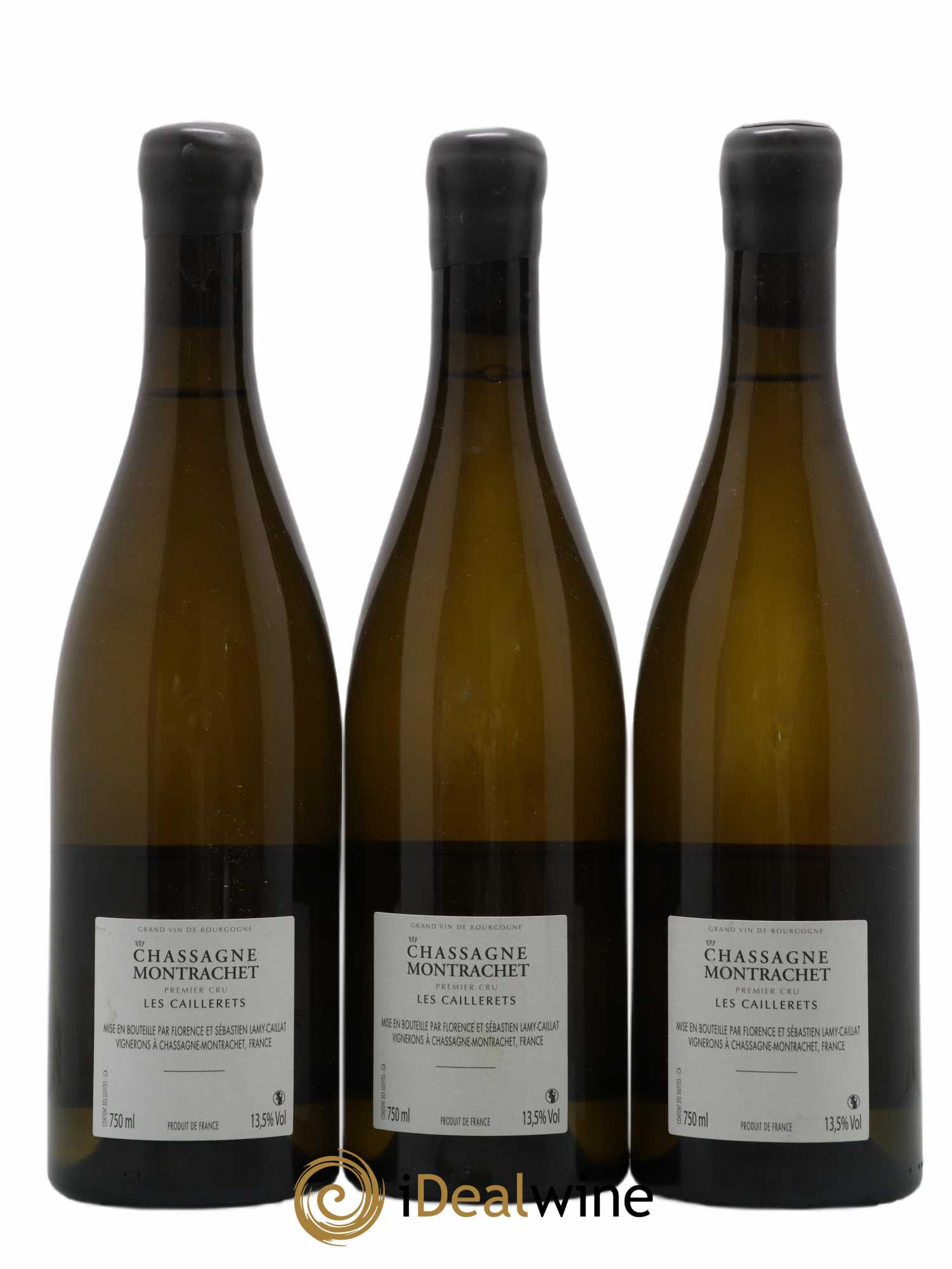 Chassagne-Montrachet 1er Cru Les Caillerets Lamy-Caillat (Domaine) 2015 - Lot de 3 bouteilles - 1