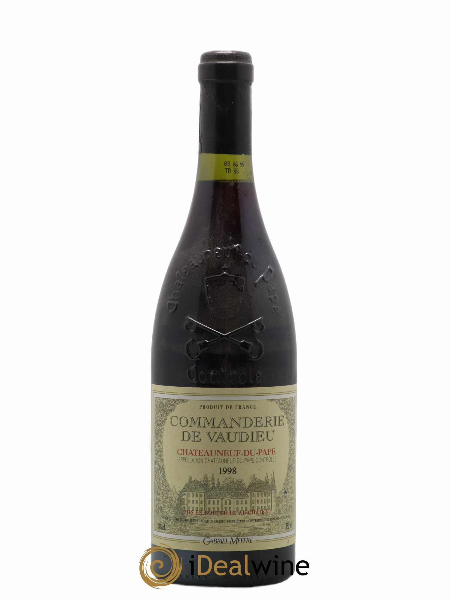 Châteauneuf-du-Pape Commanderie De Vaudieu Gabriel Meffre 1998 - Lot de 1 bouteille - 0