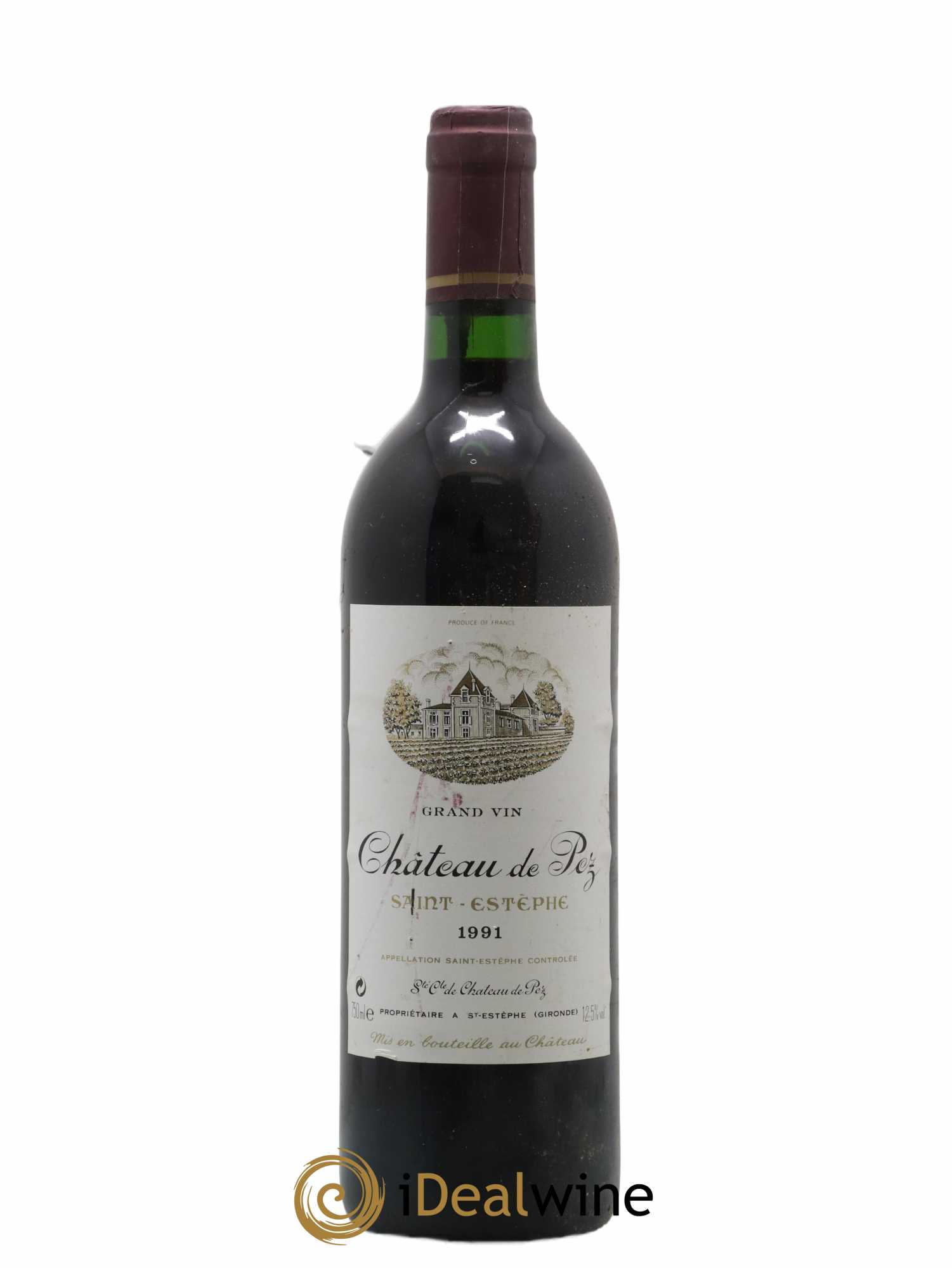 Château Saint-Estèphe Château De Pez 1991 - Lot de 1 bouteille - 0