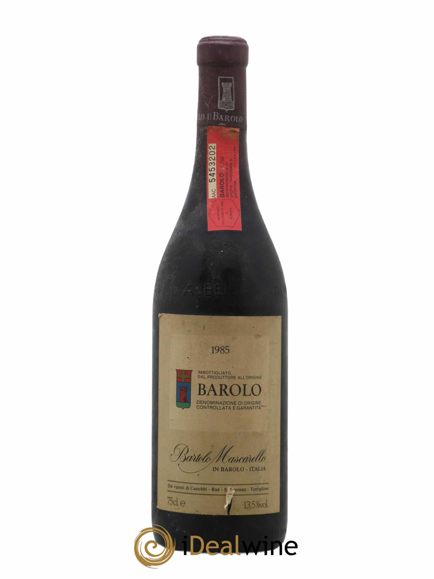 Barolo DOCG Bartolo Mascarello 1985 - Lot de 1 bouteille - 0