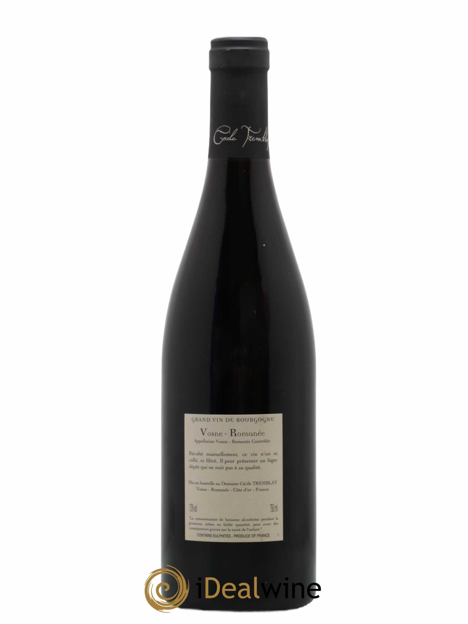 Vosne-Romanée Vieilles Vignes Cécile Tremblay 2012 - Lot de 1 bouteille - 1
