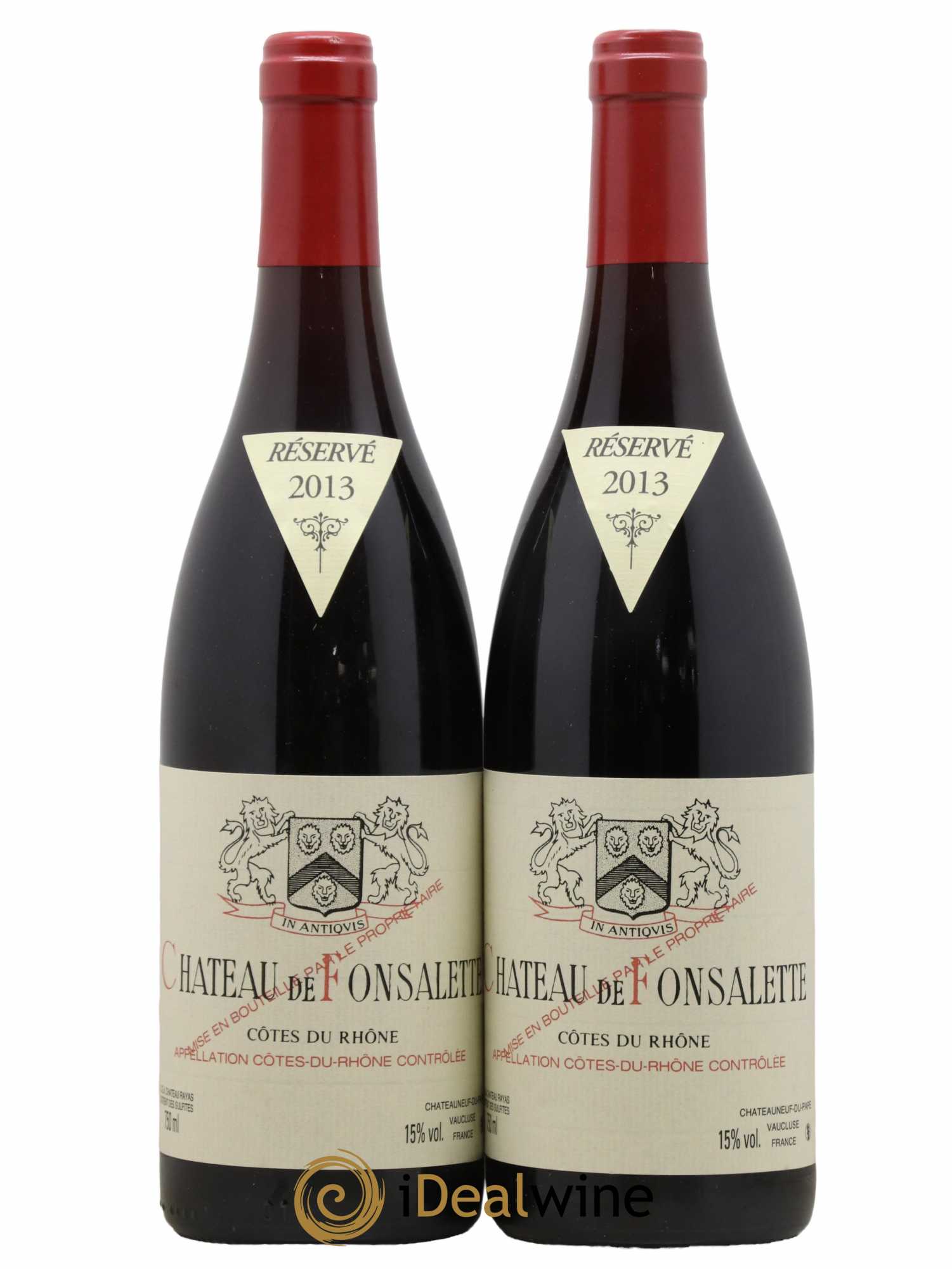 Côtes-du-Rhône Château de Fonsalette Emmanuel Reynaud 2013 - Lot de 2 bouteilles - 0