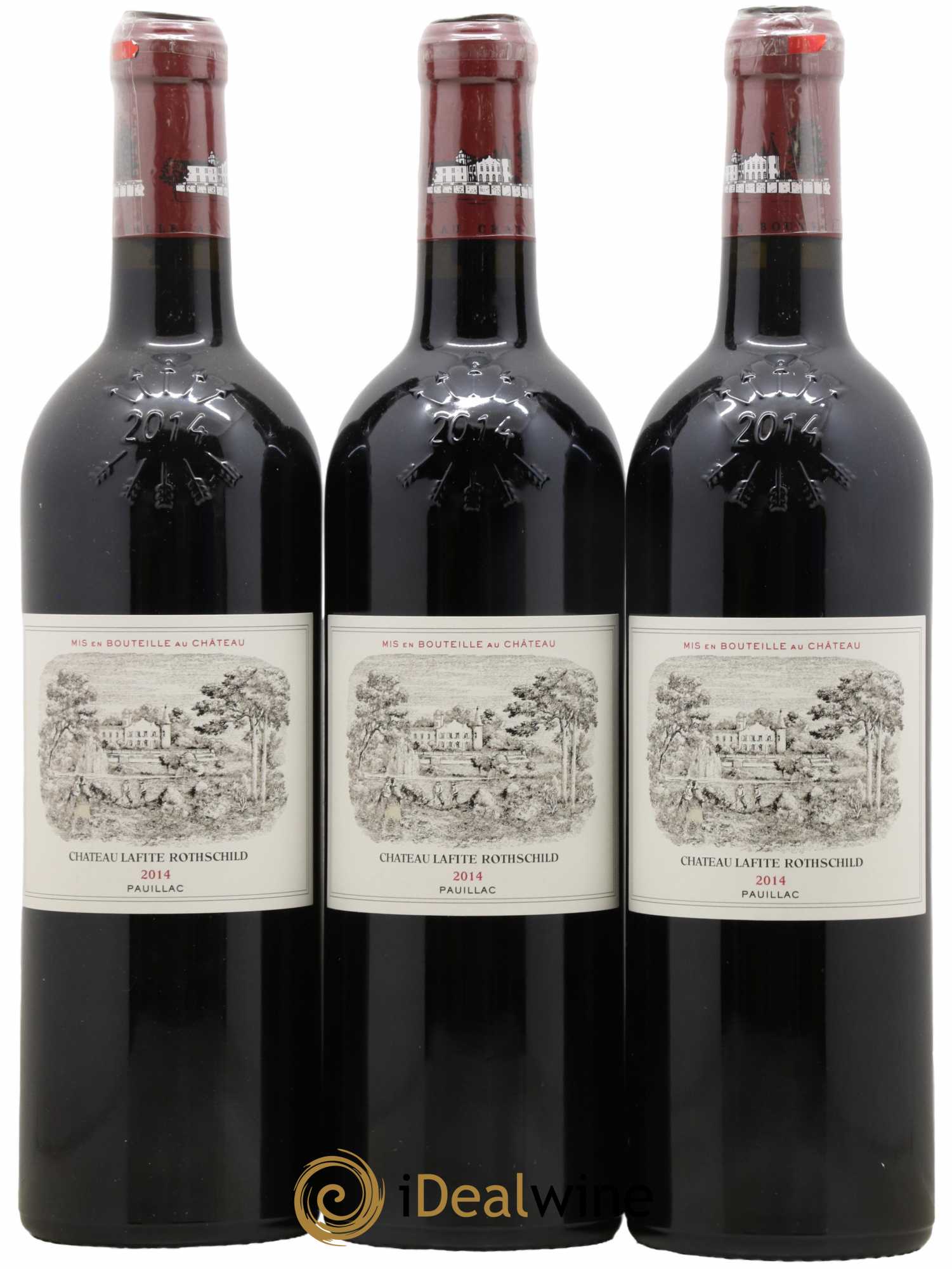 Château Lafite Rothschild 1er Grand Cru Classé 2014 - Lot de 3 bouteilles - 0