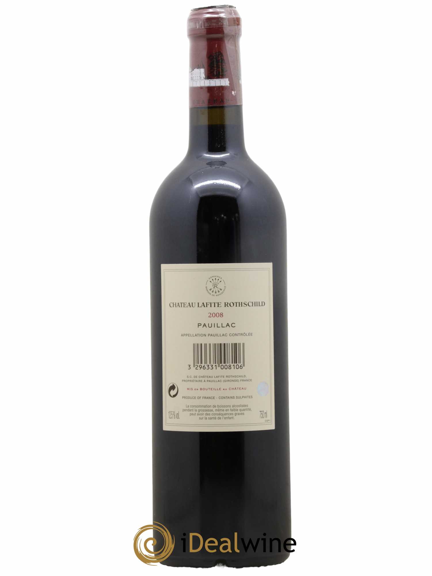 Château Lafite Rothschild 1er Grand Cru Classé 2008 - Lot de 1 bouteille - 1