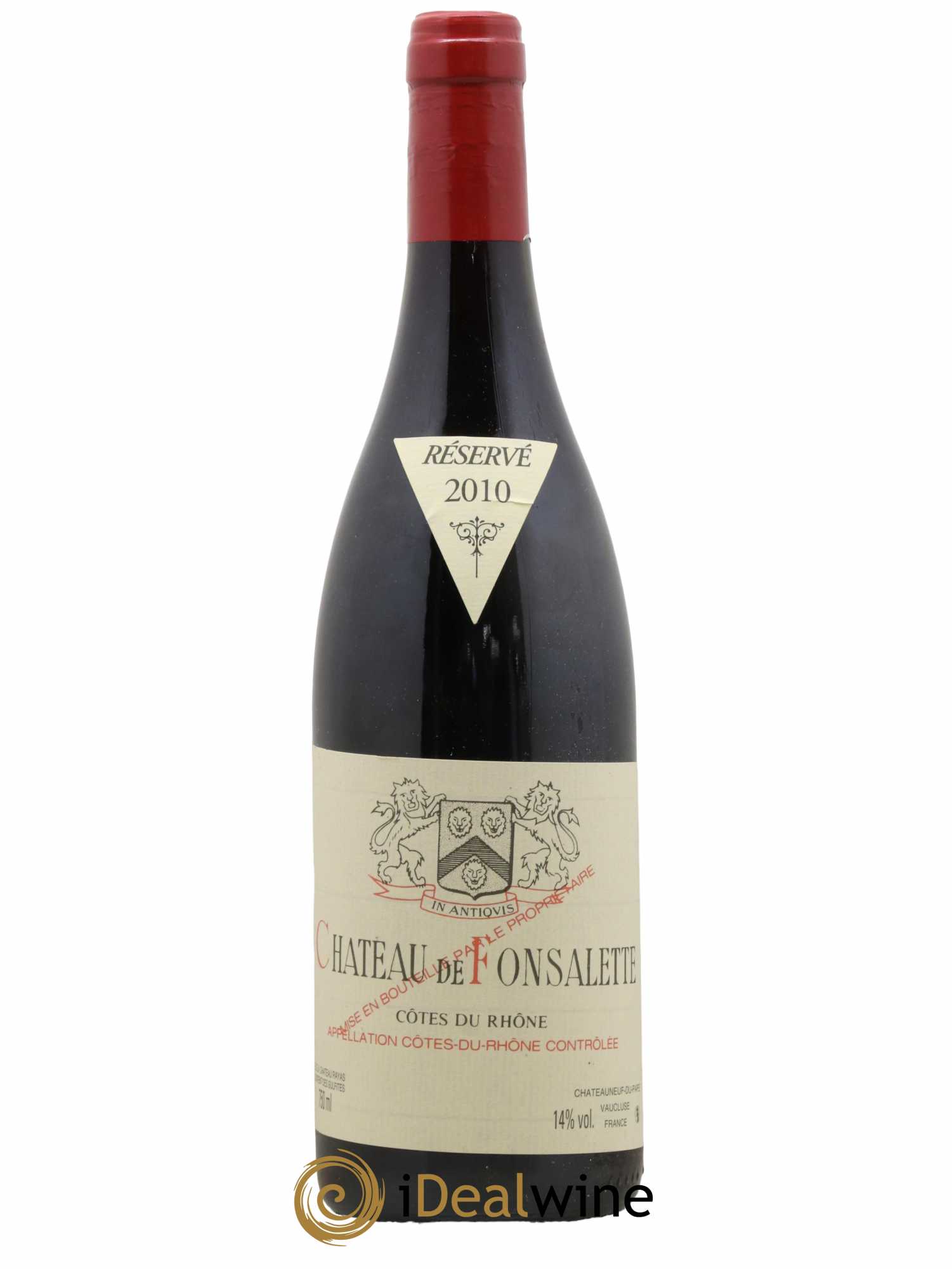 Côtes-du-Rhône Château de Fonsalette Emmanuel Reynaud 2010 - Lot de 1 bouteille - 0