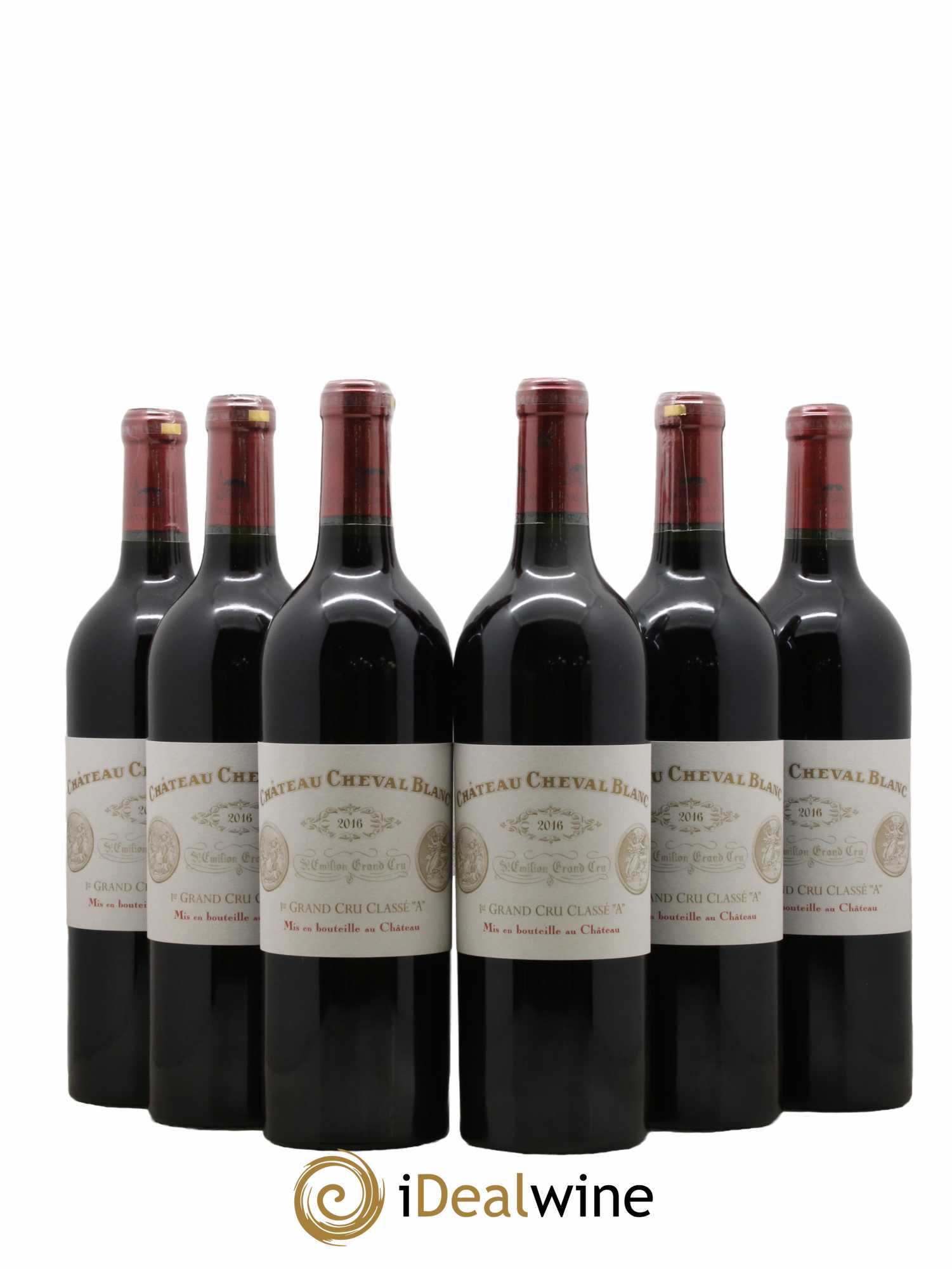 Château Cheval Blanc 1er Grand Cru Classé A 2016 - Lot de 6 bouteilles - 0