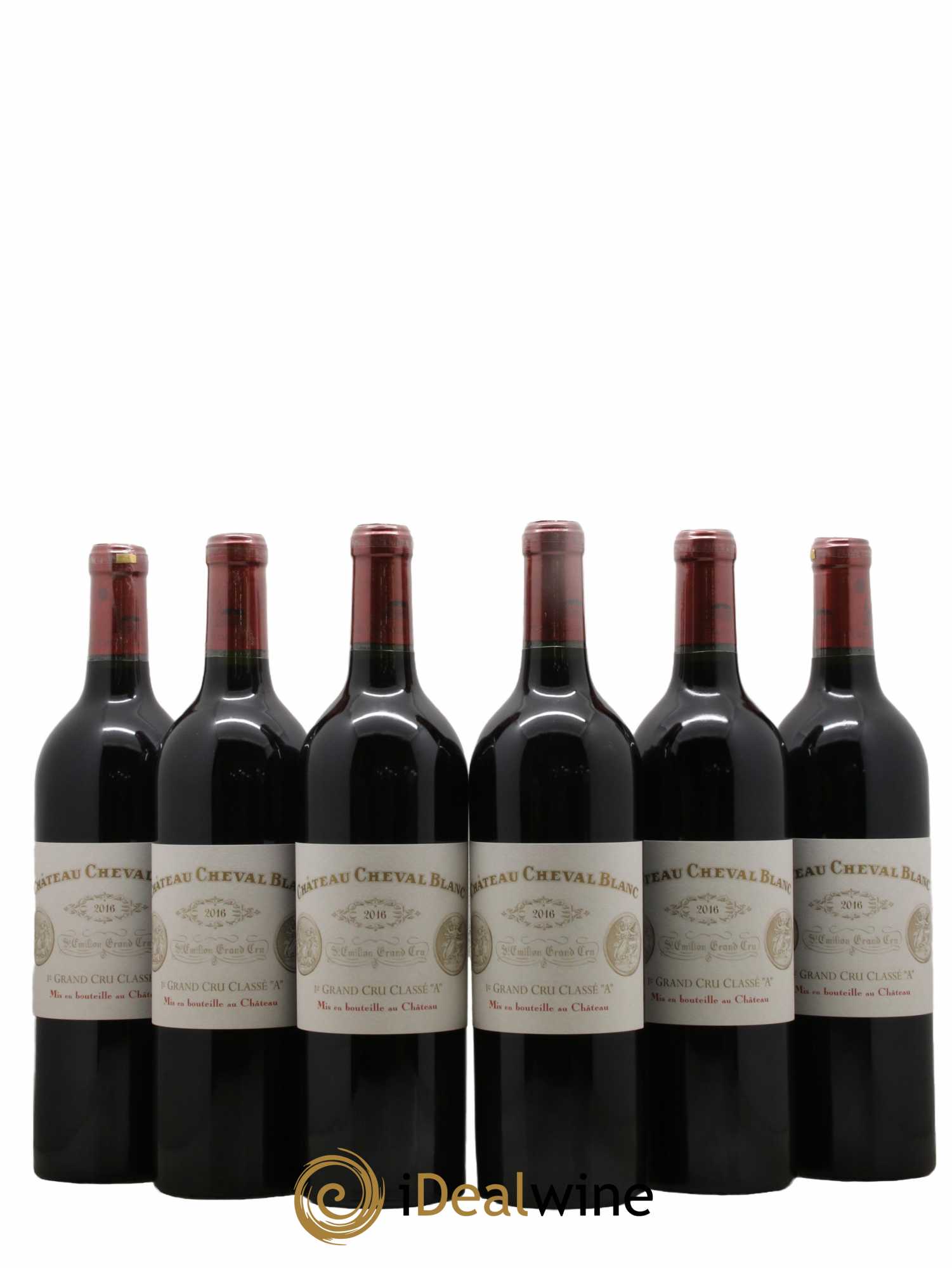 Château Cheval Blanc 1er Grand Cru Classé A 2016 - Lot de 6 bouteilles - 0