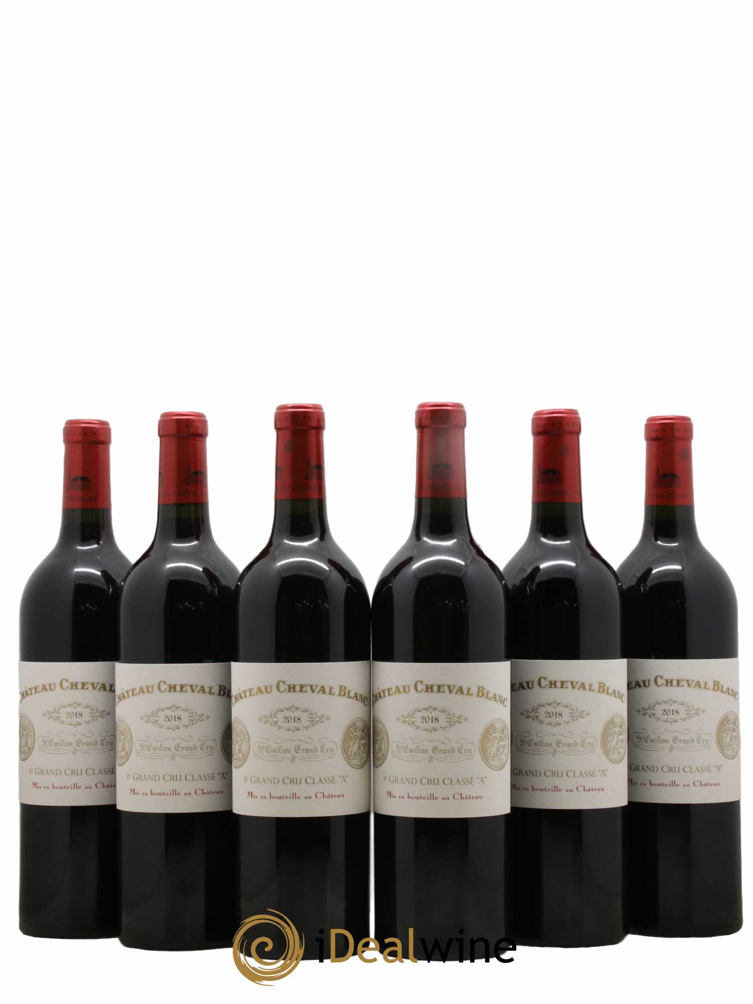 Château Cheval Blanc 1er Grand Cru Classé A 2018 - Lot de 6 bouteilles - 0