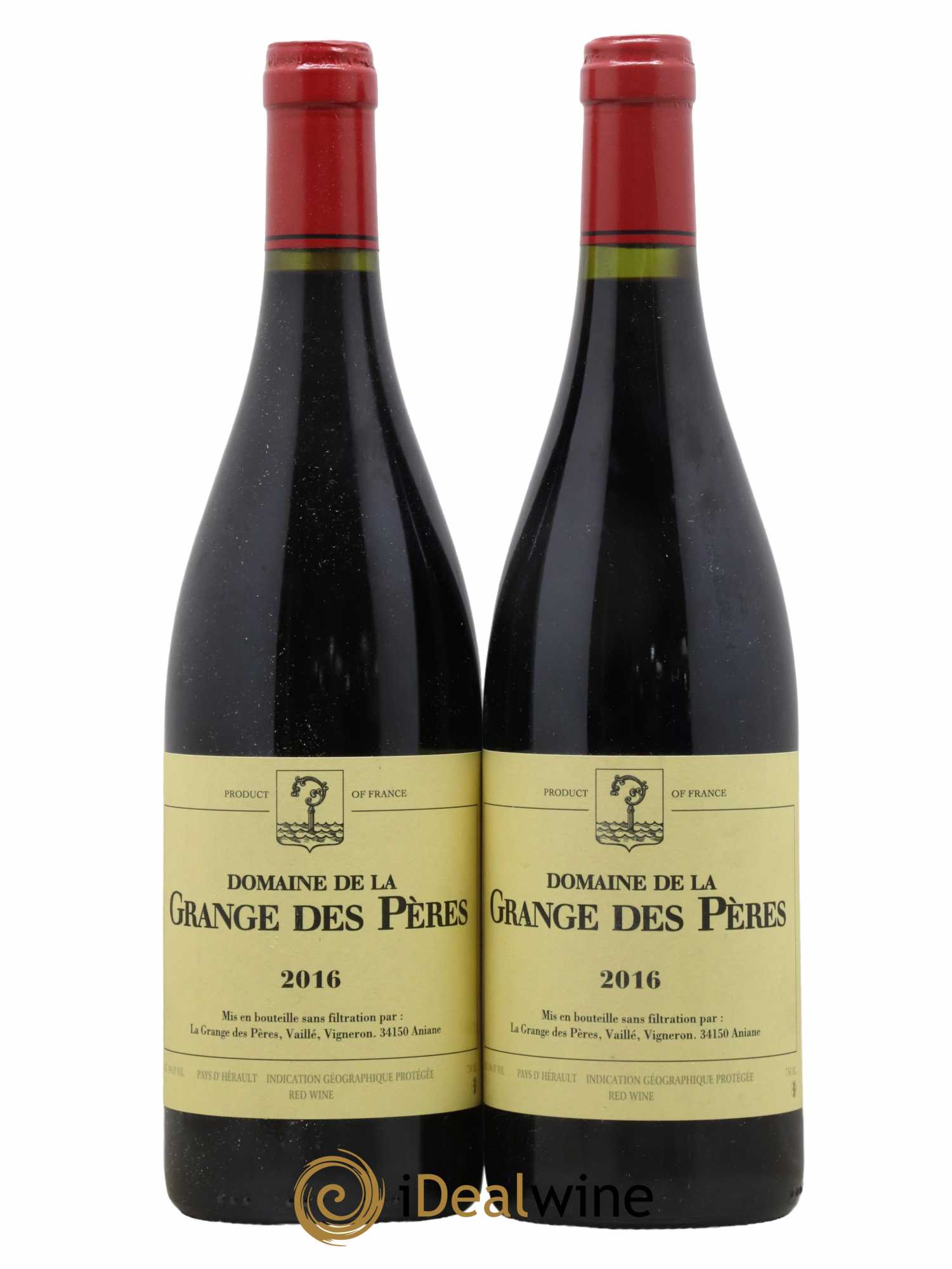 Pays d'Hérault Grange des Pères Laurent Vaillé 2016 - Lot de 2 bouteilles - 0