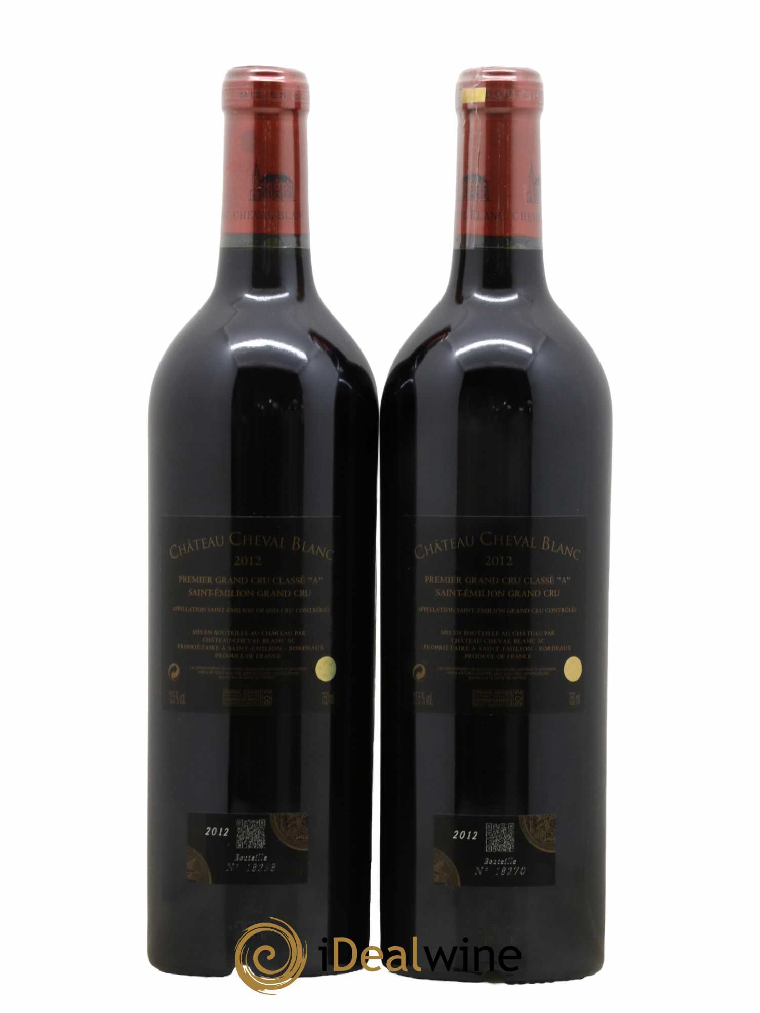 Château Cheval Blanc 1er Grand Cru Classé A 2012 - Lot de 2 bouteilles - 1