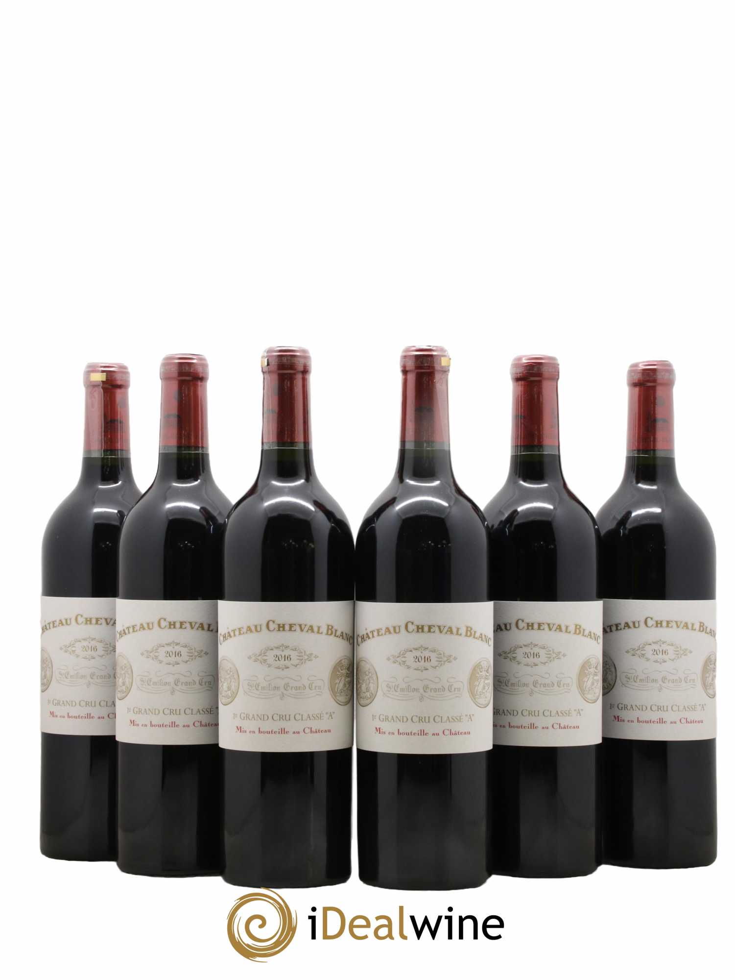 Château Cheval Blanc 1er Grand Cru Classé A 2016 - Lot de 6 bouteilles - 0