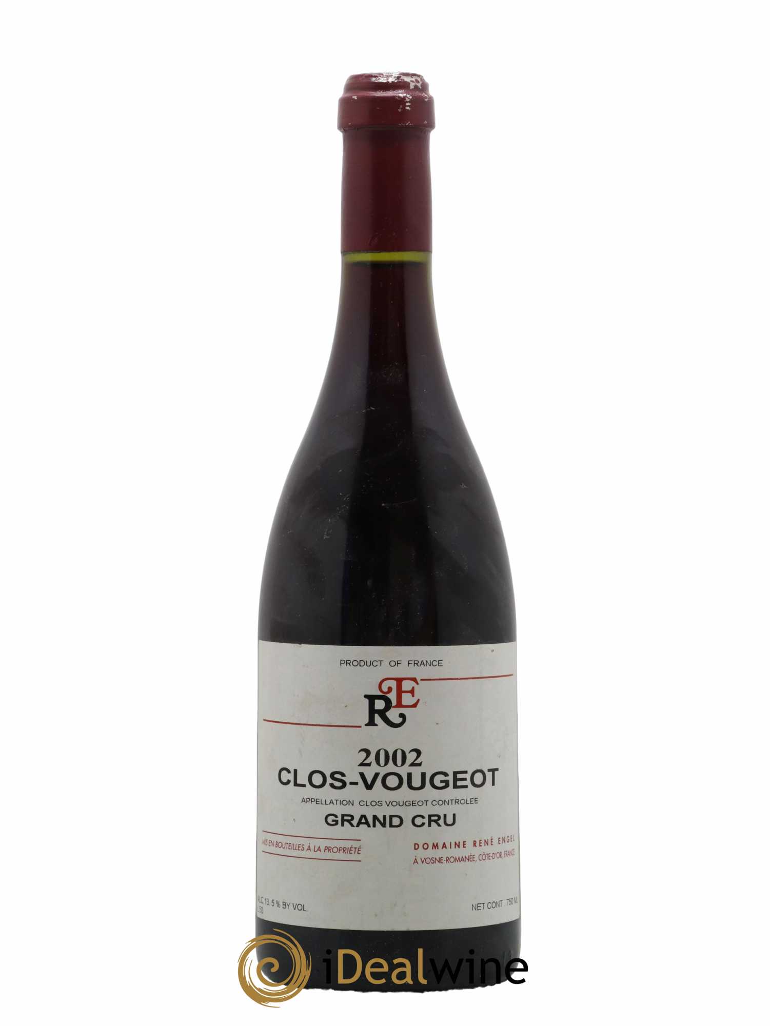 Clos de Vougeot Grand Cru Domaine René Engel - Domaine Eugénie 2002 - Lot de 1 bouteille - 0