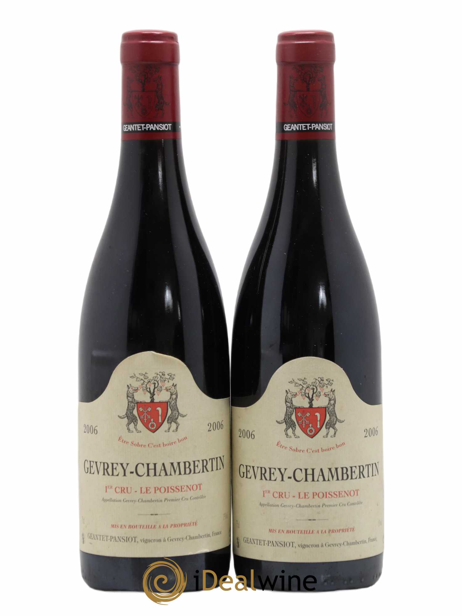 Gevrey-Chambertin 1er Cru Le Poissenot Geantet-Pansiot 2006 - Lot de 2 bouteilles - 0